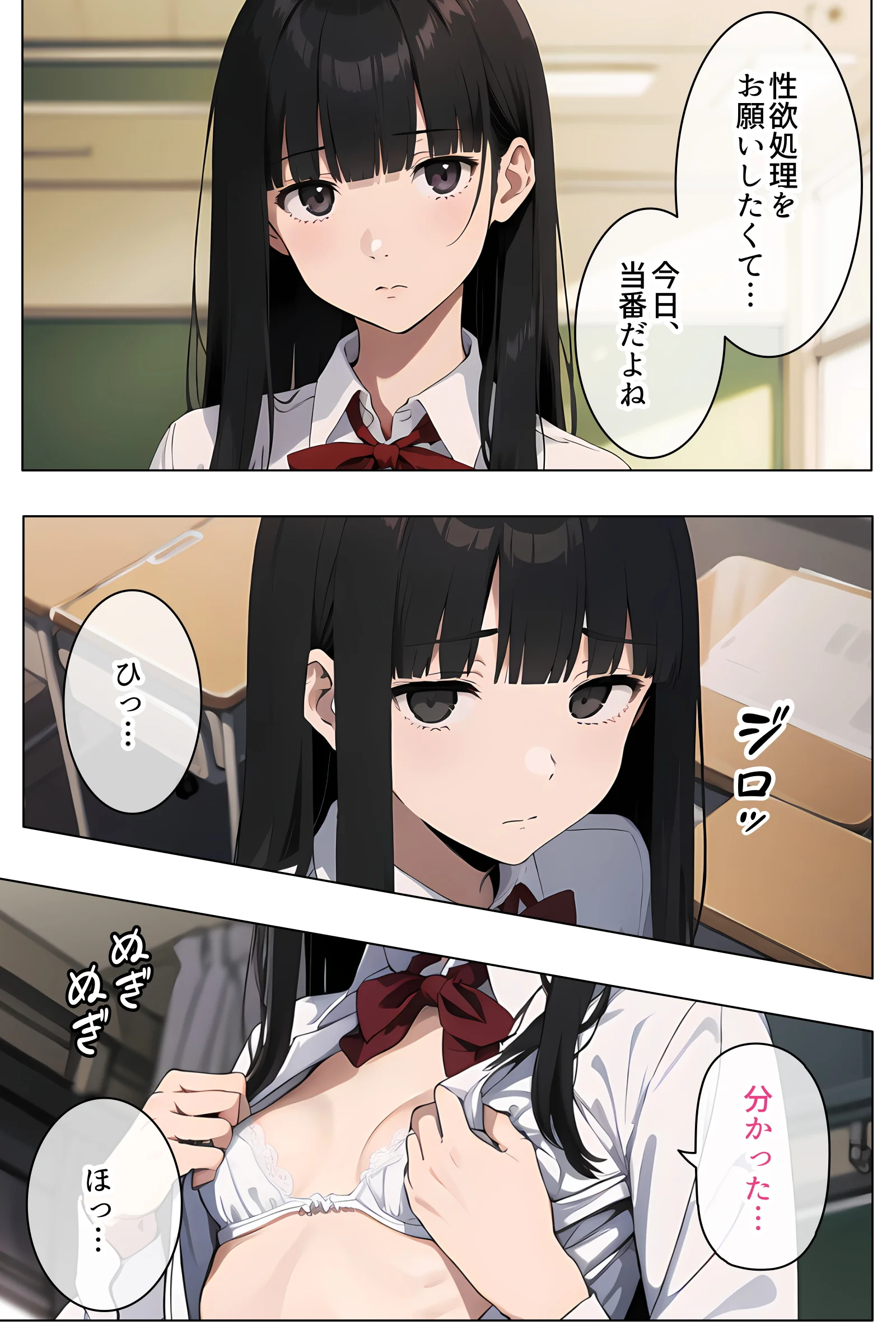 性欲処理で見抜きさせてくれる学校2 制服・学園もの・ぶっかけ サンプル8ページ目（Minuki Creating Machine）