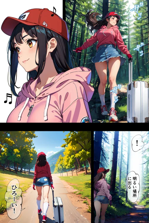 丸出しのソロキャン女子を青空の下で中出し種付け 処女・巨乳・ぽっちゃり サンプル4ページ目（キクヤ）