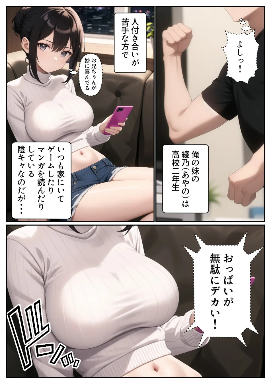 爆乳陰キャ妹に一緒にお風呂に入ろうとお願いしてみた結果 中出し・処女・姉・妹 サンプル2ページ目(パルテノンの宴)