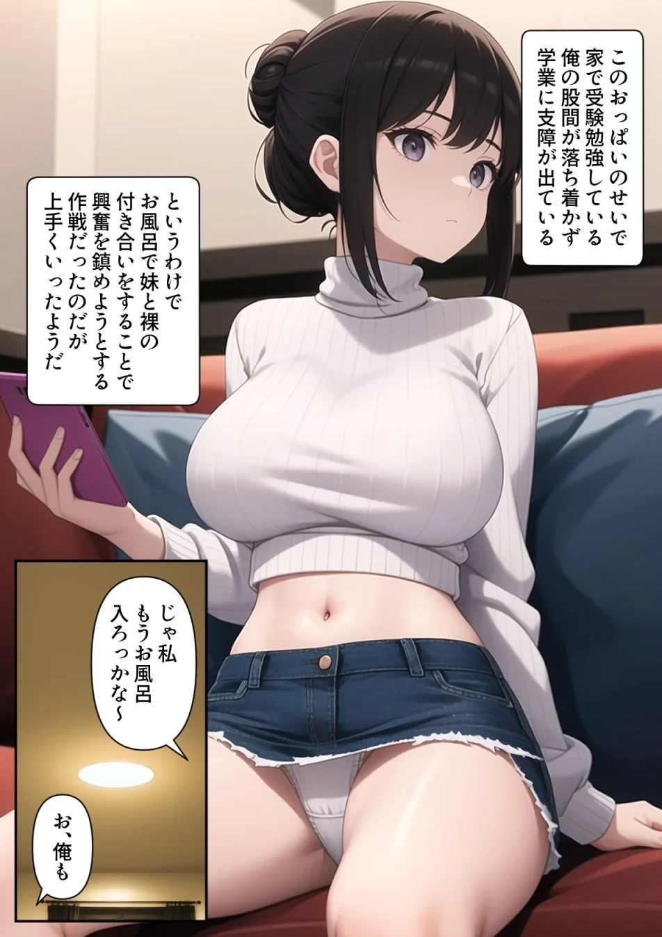 爆乳陰キャ妹に一緒にお風呂に入ろうとお願いしてみた結果 中出し・処女・姉・妹 サンプル3ページ目(パルテノンの宴)