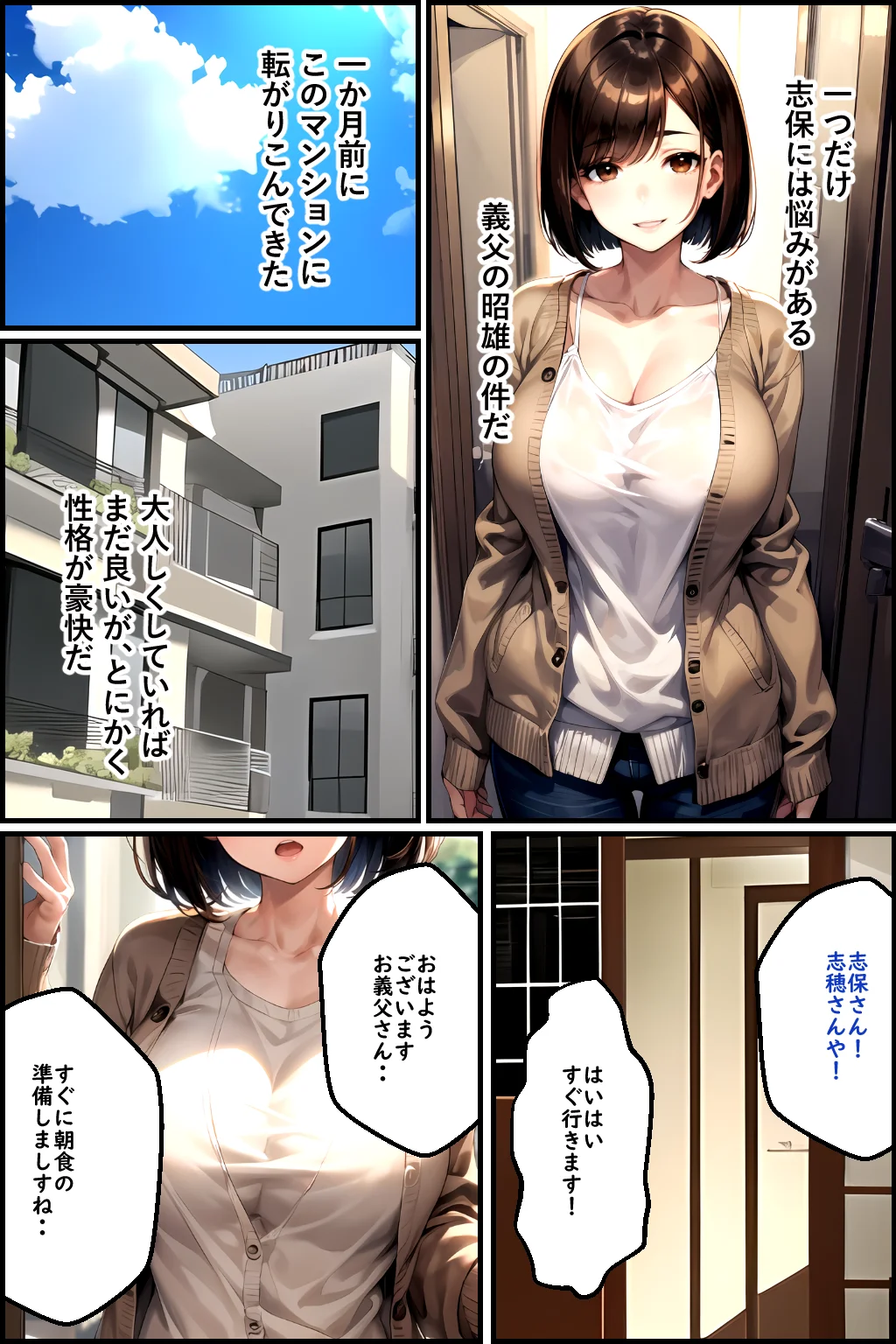 義父の計画 2 〜夫婦妊活計画崩壊〜 志保編 異物挿入・人妻・主婦・巨乳 サンプル8ページ目（ピンク堂書店）