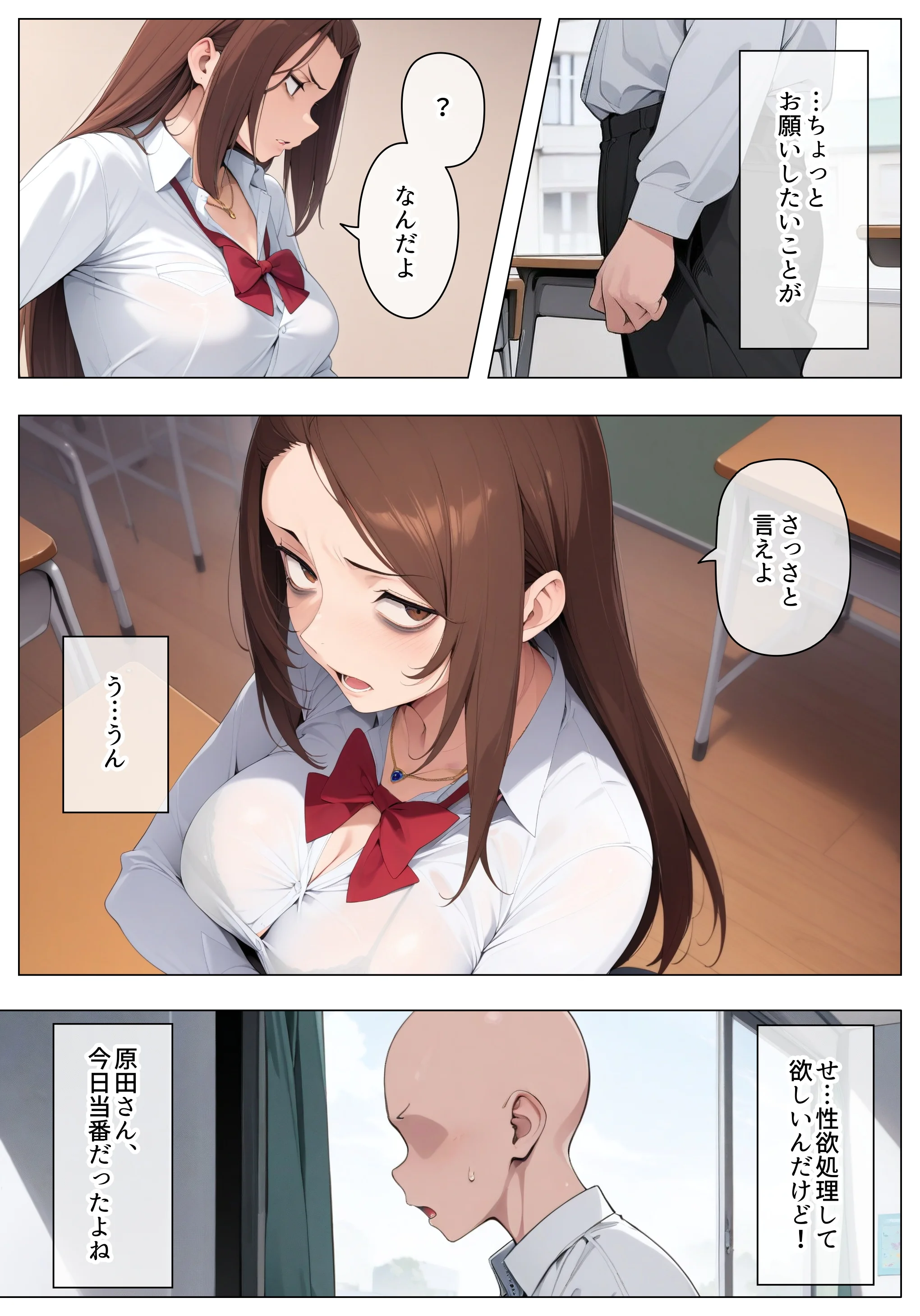 目つき悪いギャルで性欲処理 オナサポ・ギャル・ツンデレ サンプル4ページ目