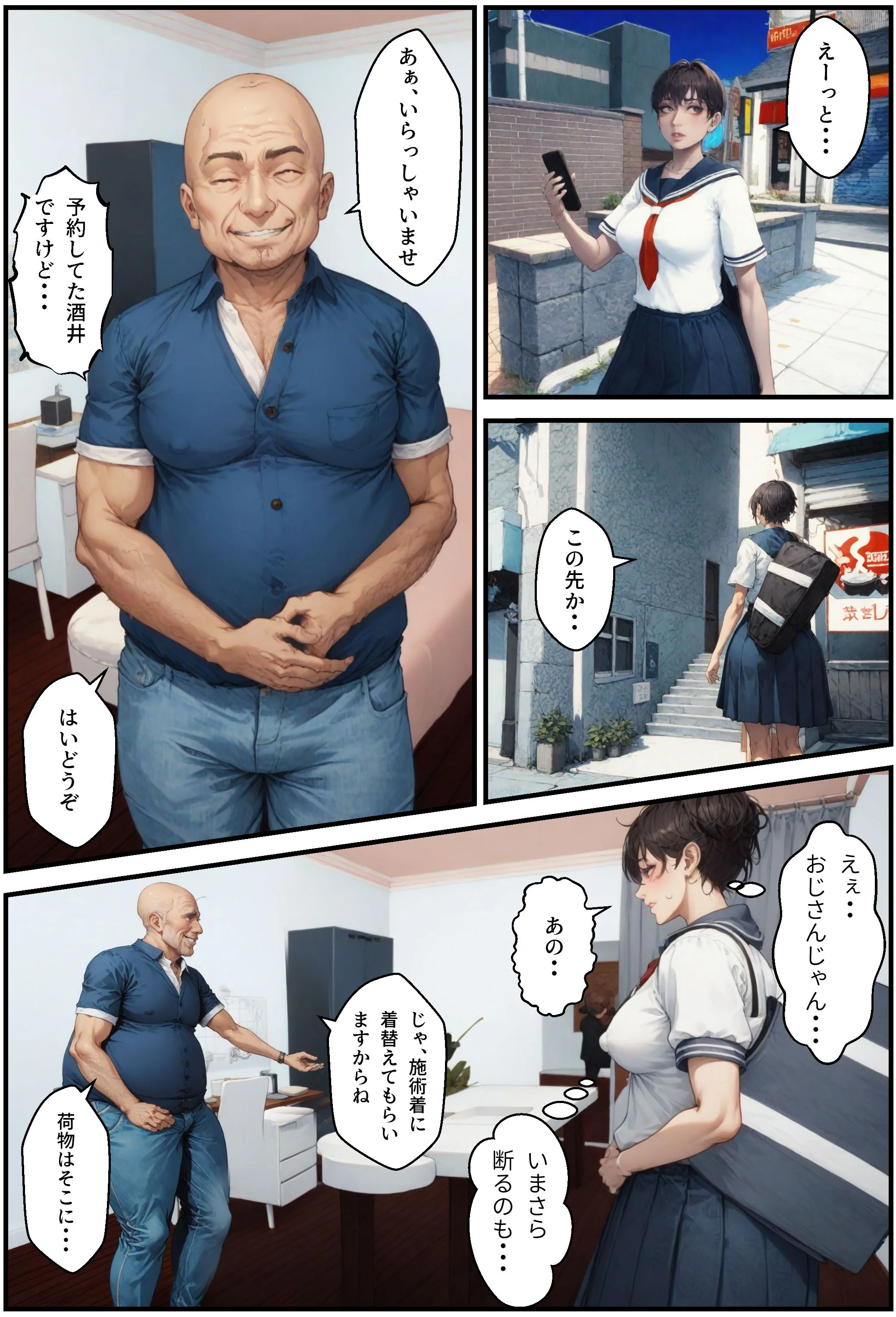 陸上女子と種付けマッサージ 制服・フェラ・イラマチオ サンプル3ページ目（アヤカシノイチ）