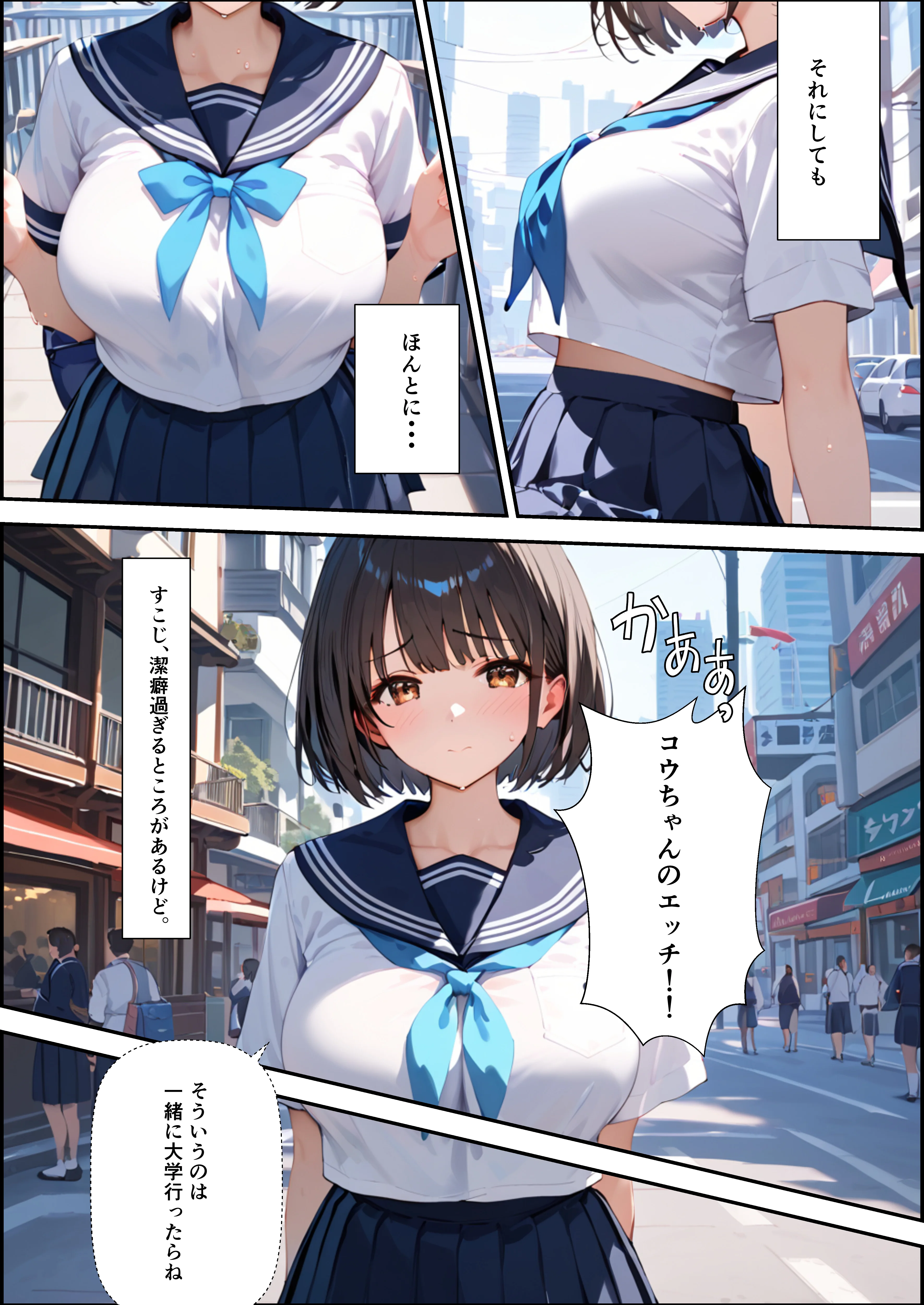 ボクを守るために不良の性奴●になっても絶対に堕ちないカノジョ 辱め・制服・学園もの サンプル4ページ目（バベル太郎）
