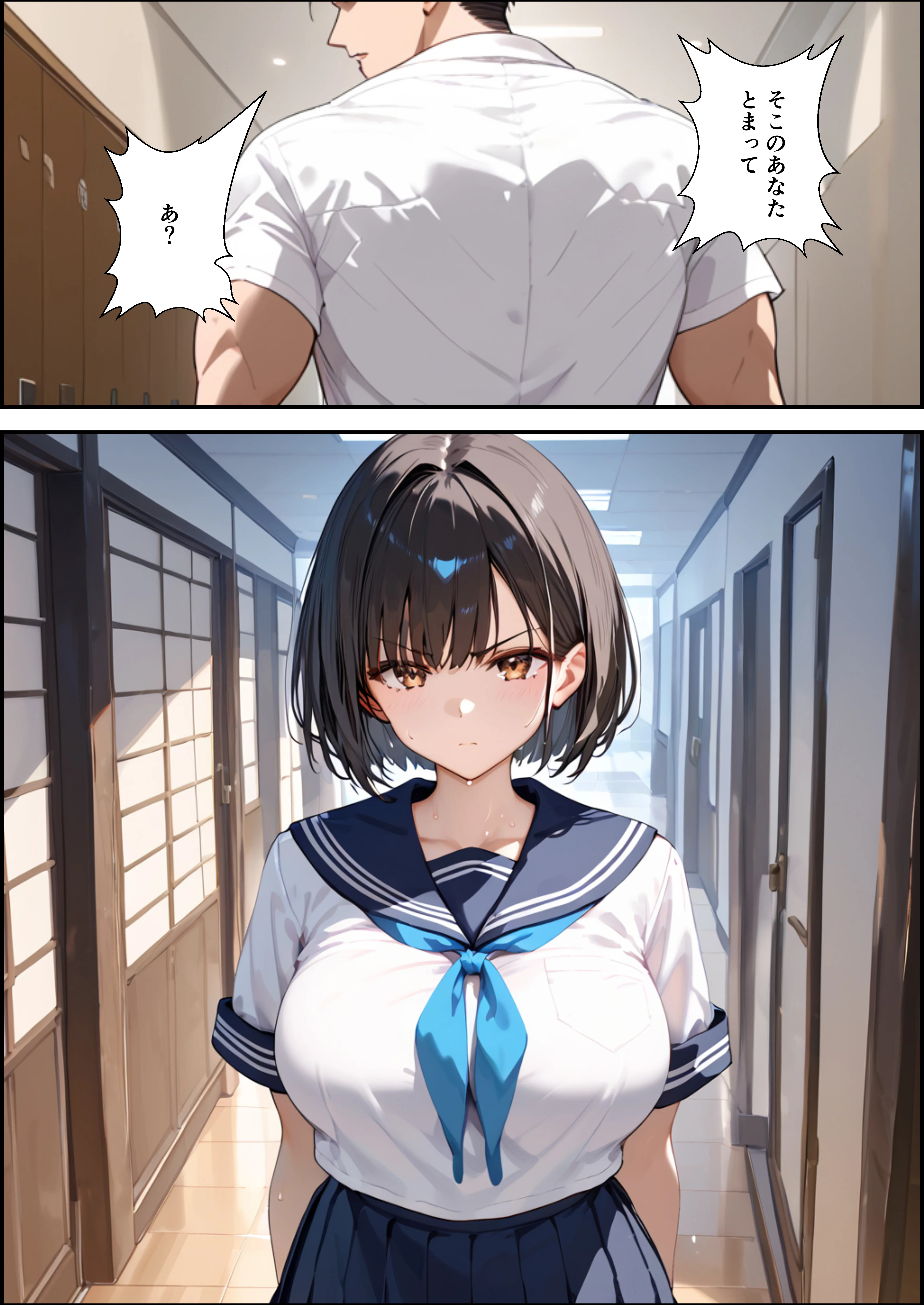 ボクを守るために不良の性奴●になっても絶対に堕ちないカノジョ 辱め・制服・学園もの サンプル10ページ目（バベル太郎）