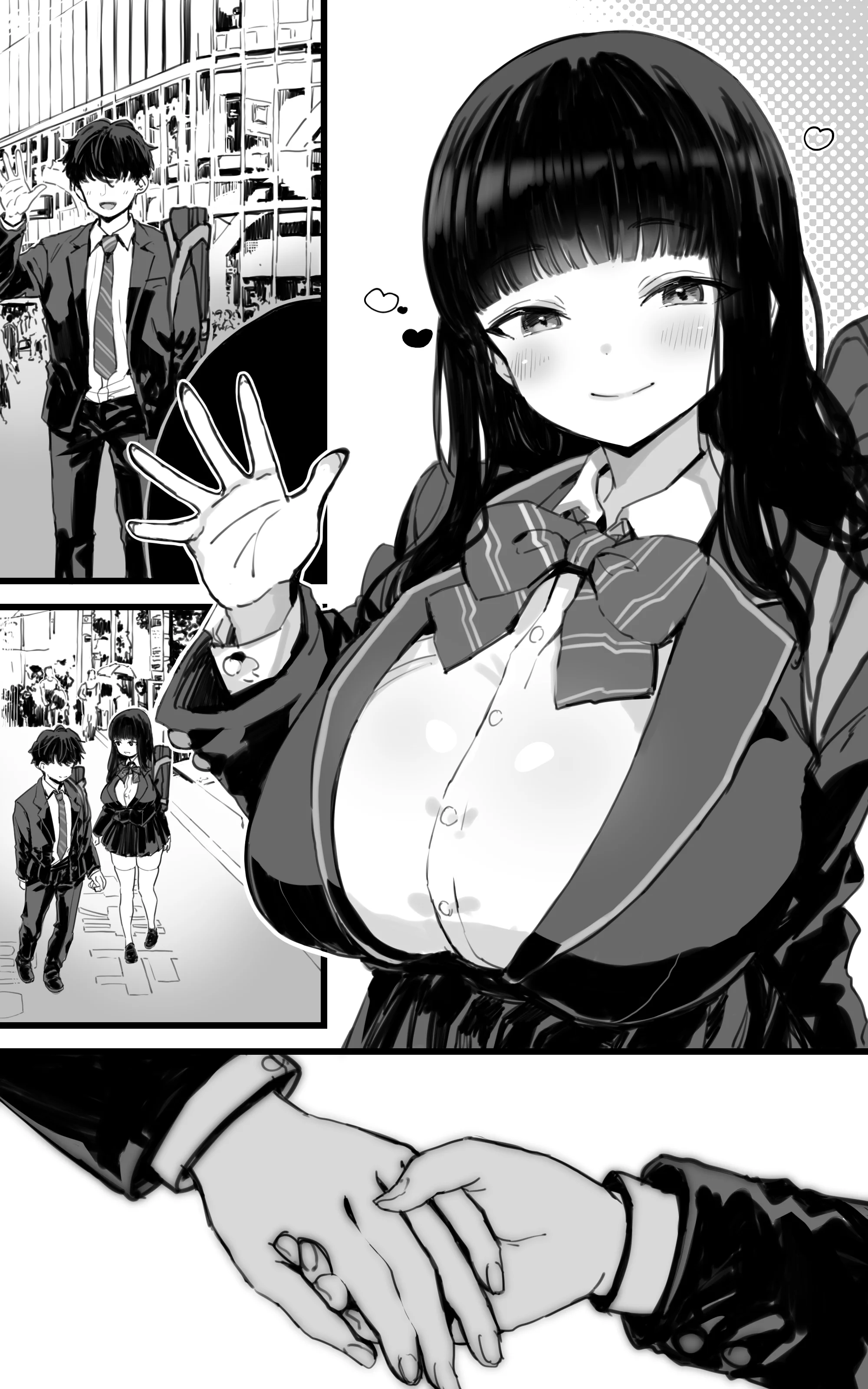 巨乳JKハメ日記〜やっぱり彼氏より、 先生のおちんちんが気持 制服 学園もの 巨乳 サンプル4ページ目（トネリ団）