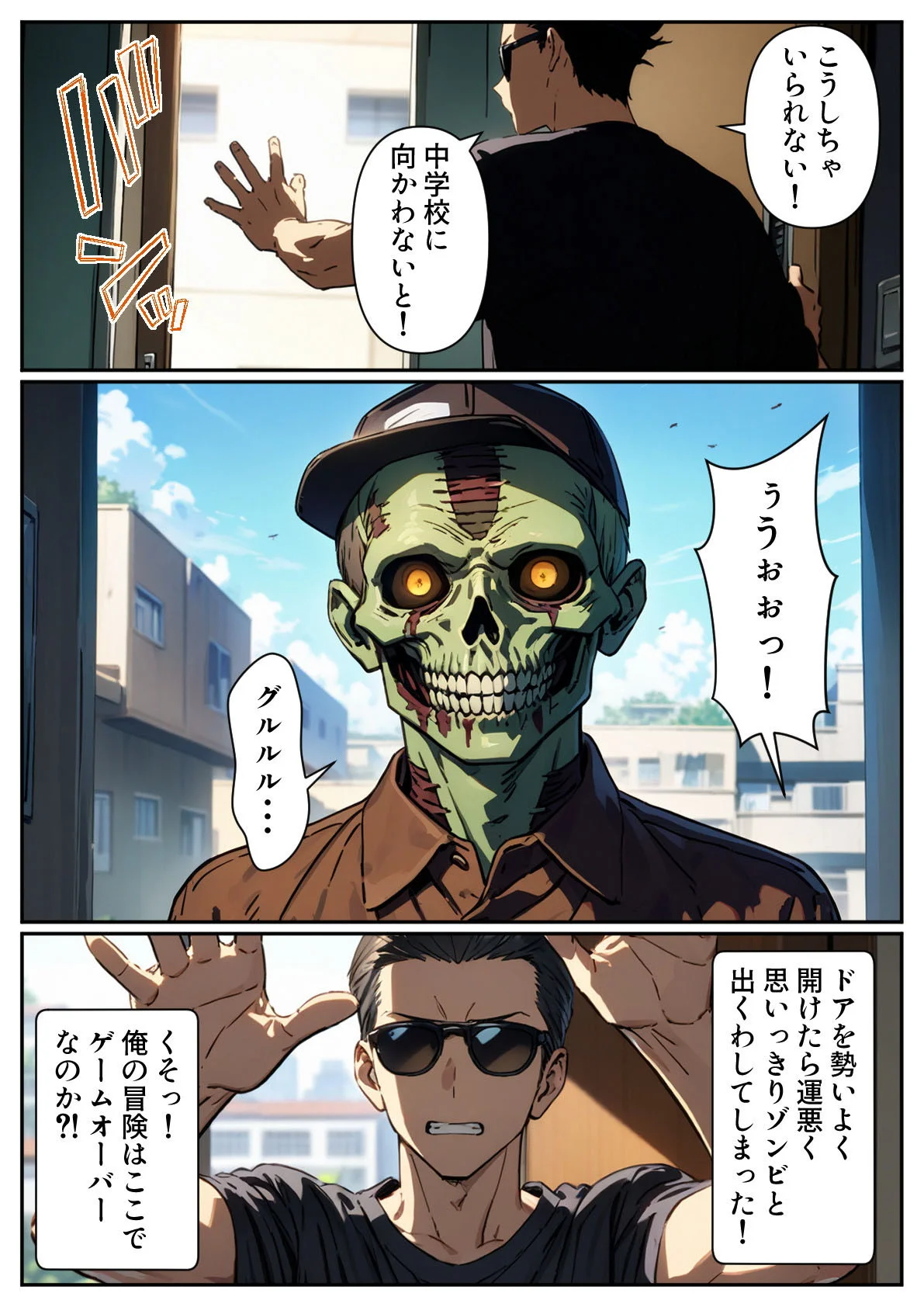 ゾンビがあふれる世界で俺だけゲームスキルが使える 中出し・処女・女子大生 サンプル16ページ目(パルテノンの宴)