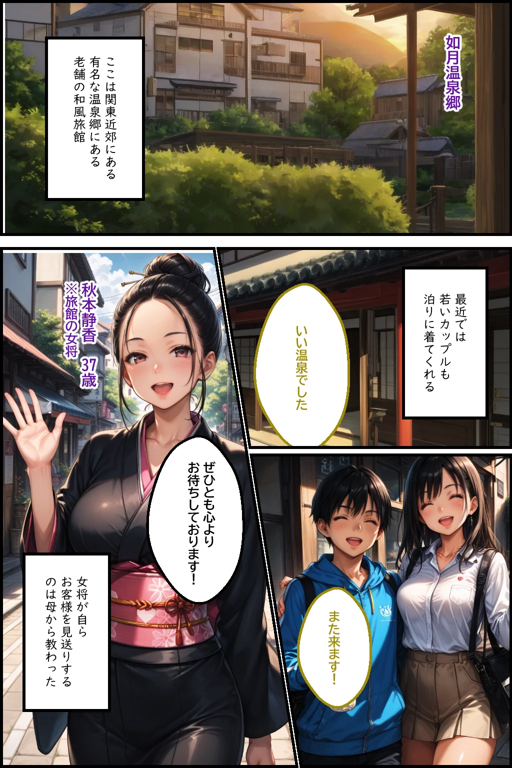 義父の計画 4 〜種付け温泉宿〜 静香編 未亡人・人妻・主婦・巨乳 サンプル5ページ目（ピンク堂書店）