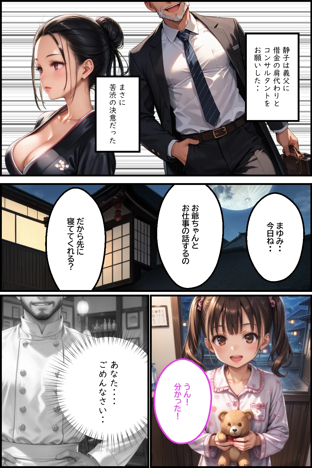 義父の計画 4 〜種付け温泉宿〜 静香編 未亡人・人妻・主婦・巨乳 サンプル11ページ目（ピンク堂書店）