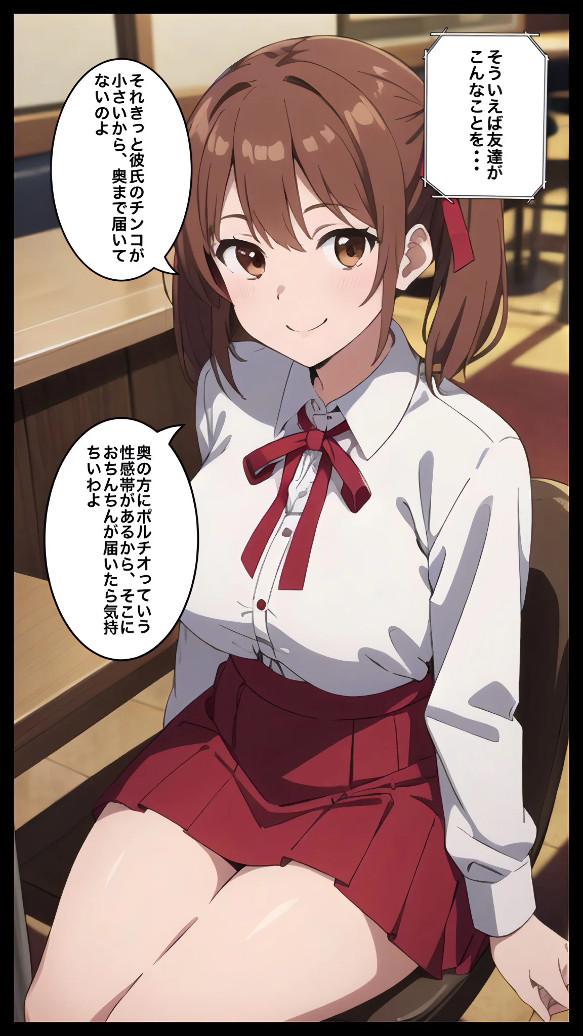 彼氏よりデカいチンコに興奮を隠せない 制服・学園もの・寝取り・寝取られ・NTR サンプル5ページ目（コノコモアノコモ）