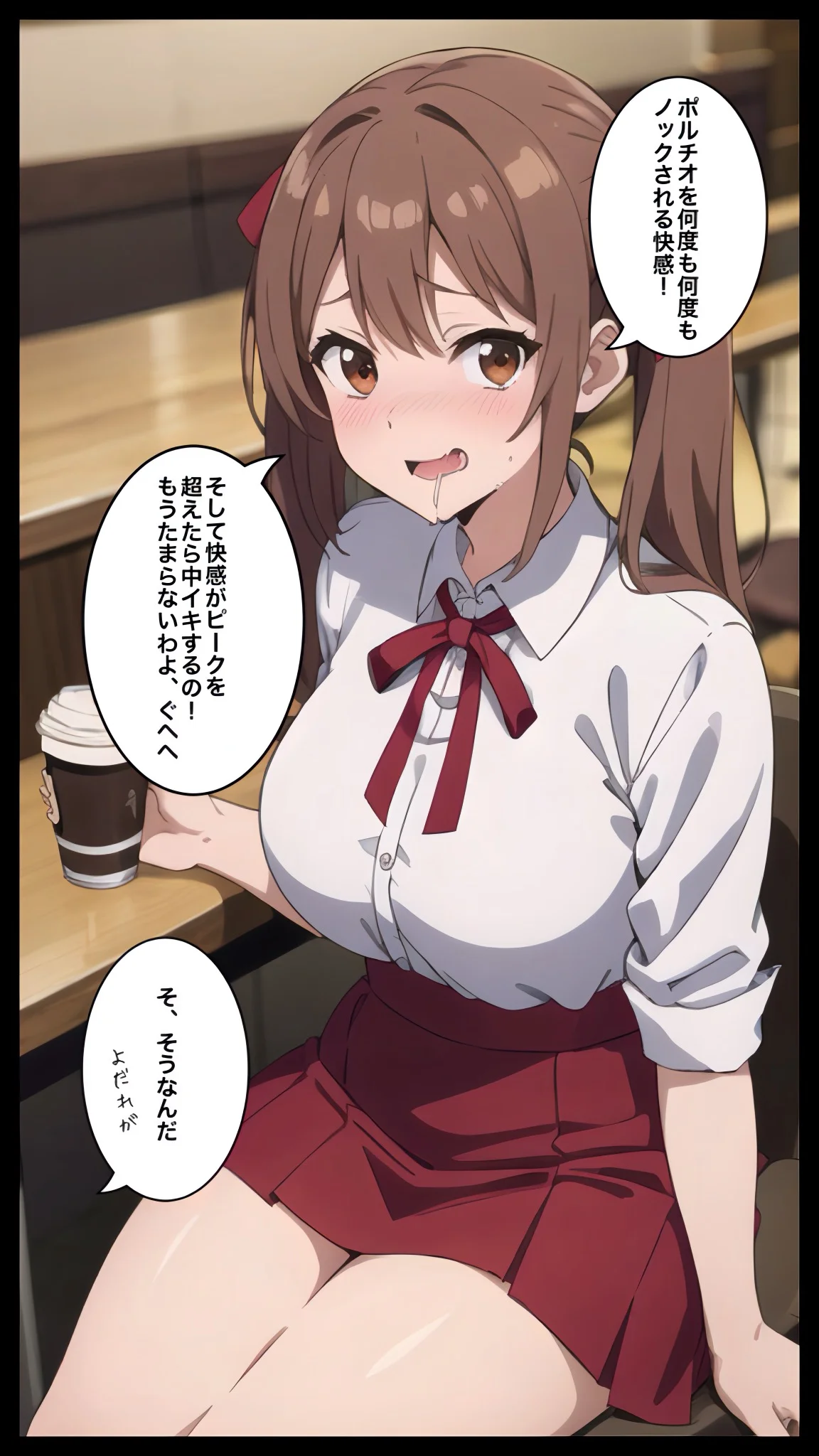 彼氏よりデカいチンコに興奮を隠せない 制服・学園もの・寝取り・寝取られ・NTR サンプル6ページ目（コノコモアノコモ）