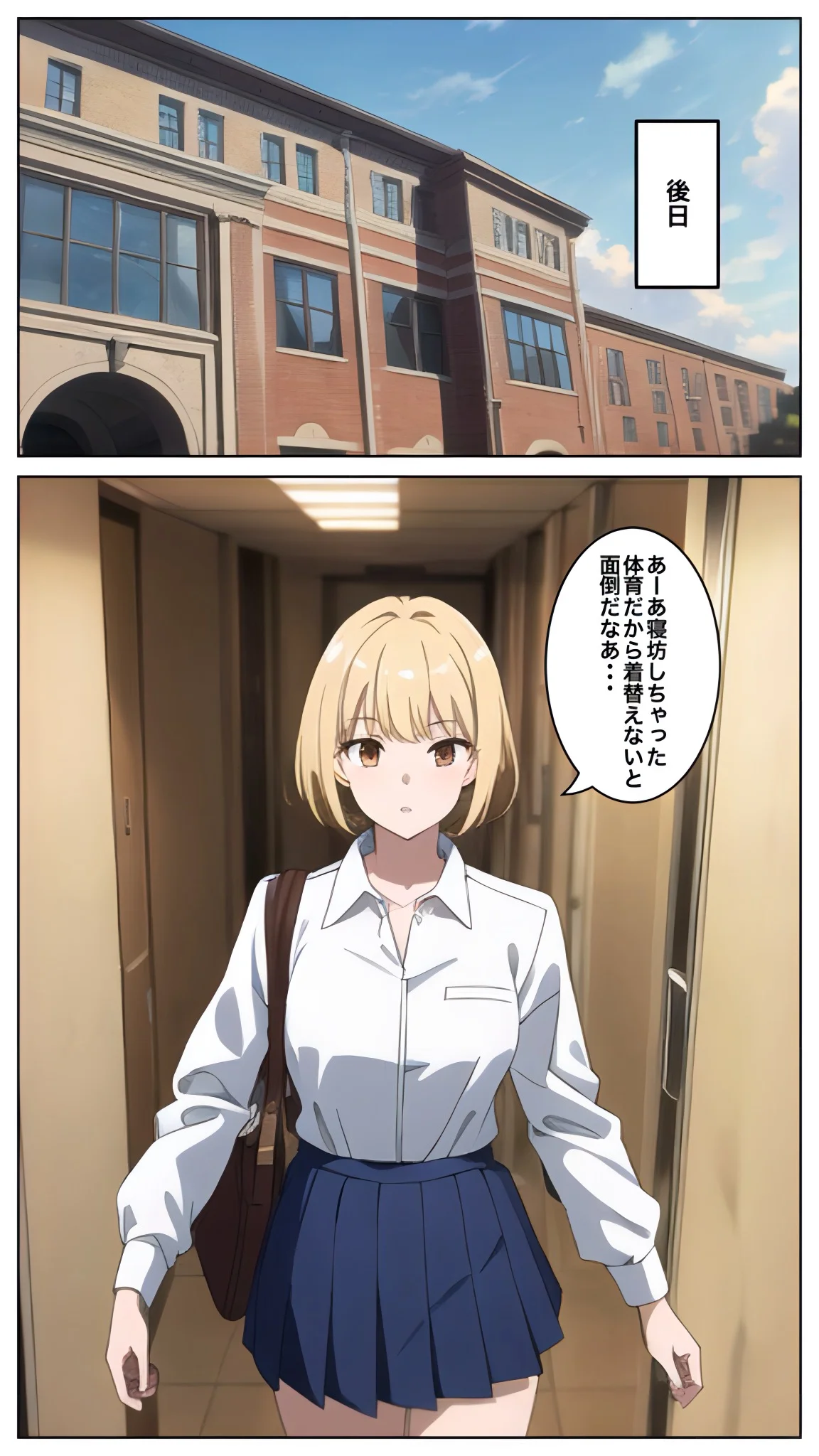 彼氏よりデカいチンコに興奮を隠せない 制服・学園もの・寝取り・寝取られ・NTR サンプル8ページ目（コノコモアノコモ）