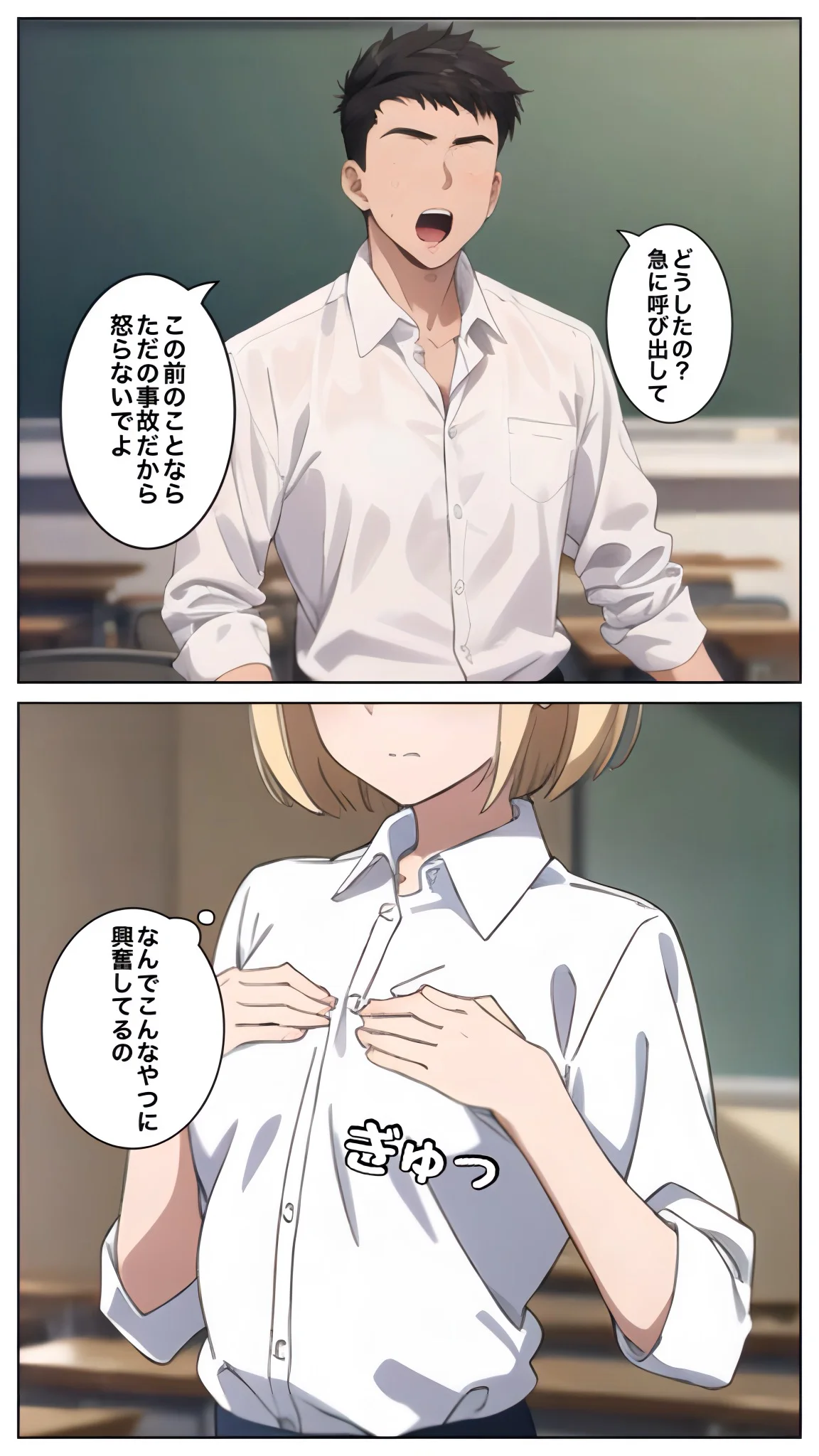 彼氏よりデカいチンコに興奮を隠せない 制服・学園もの・寝取り・寝取られ・NTR サンプル18ページ目（コノコモアノコモ）