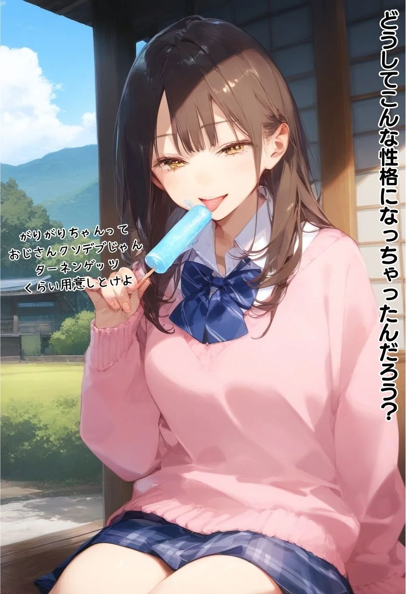 お隣のツンデレギャルがおじさんからちんぽ借りる話 制服・ギャル・中出し サンプル12ページ目（竿役が種付けおじさんじゃないとヌケないんだが・・・）