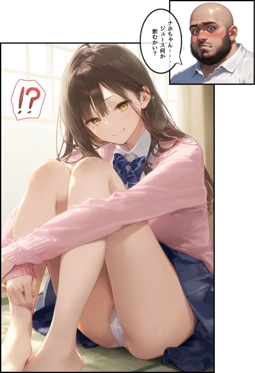 お隣のツンデレギャルがおじさんからちんぽ借りる話 制服・ギャル・中出し サンプル17ページ目（竿役が種付けおじさんじゃないとヌケないんだが・・・）