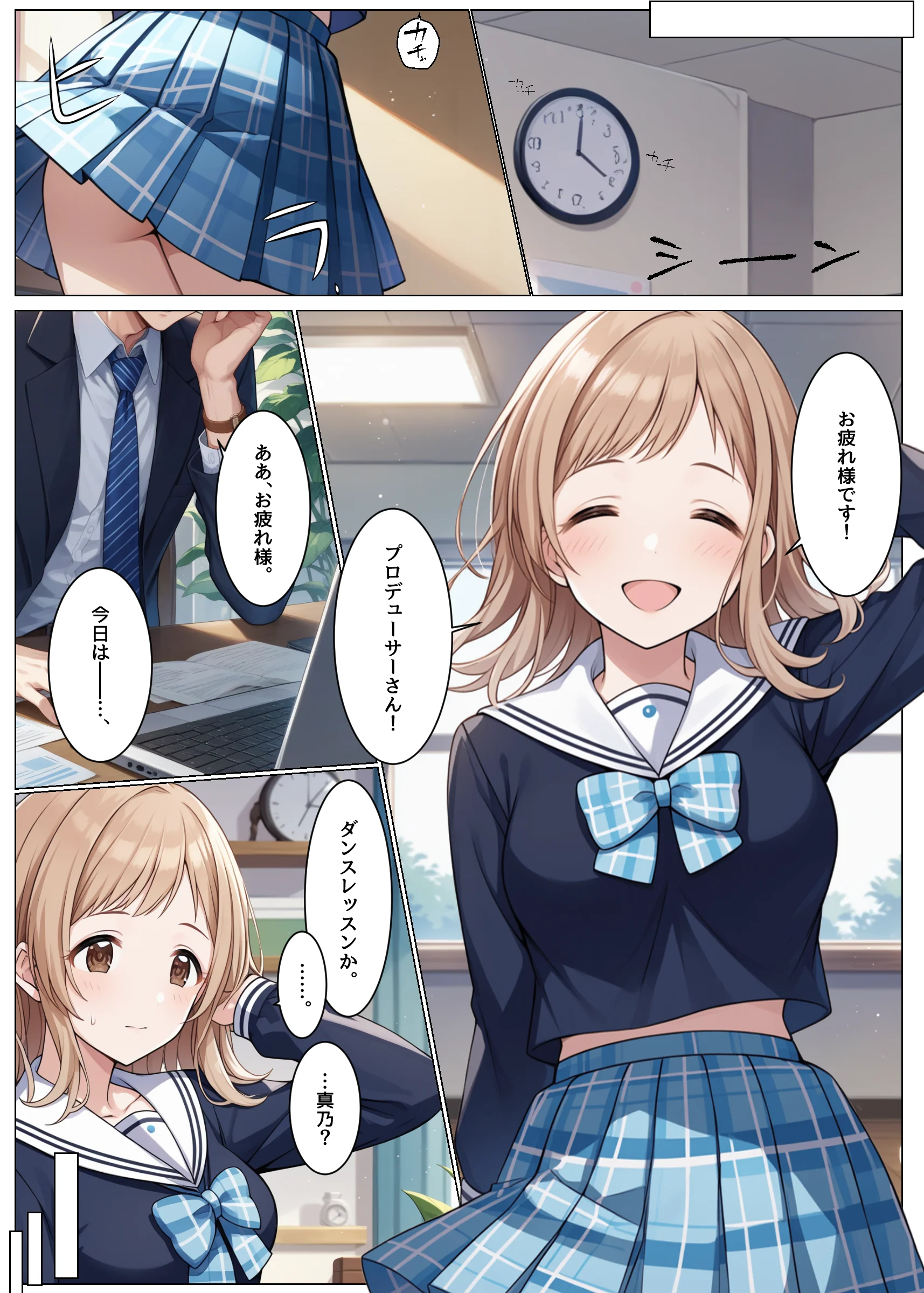 アイドルがプロデューサーと性接待の練習する話 寝取り・寝取られ・NTR・おっぱい・処女 サンプル8ページ目（アイ屋）