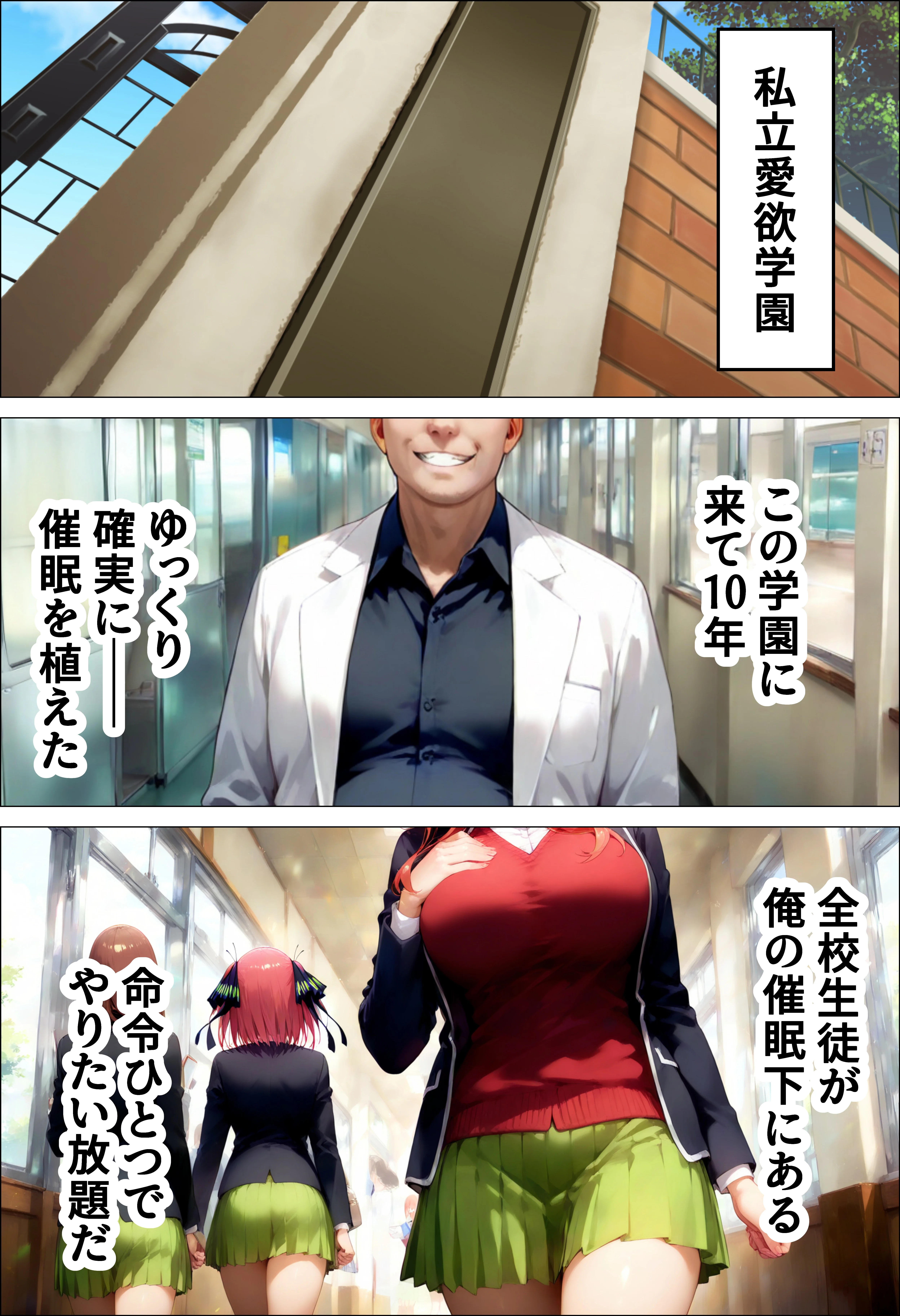 催●種付け学園  緊縛調教ボテ腹肉便器科へようこそ  五月編 拘束・学園もの・寝取り・寝取られ・NTR サンプル4ページ目（AI魔法おじさん）