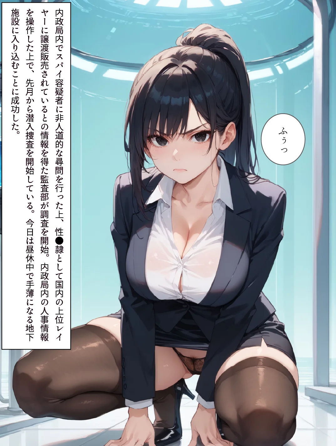 無人権者の人格破壊工程 内政局極秘資料 02 拘束・触手・巨乳 サンプル5ページ目（影愛産業）