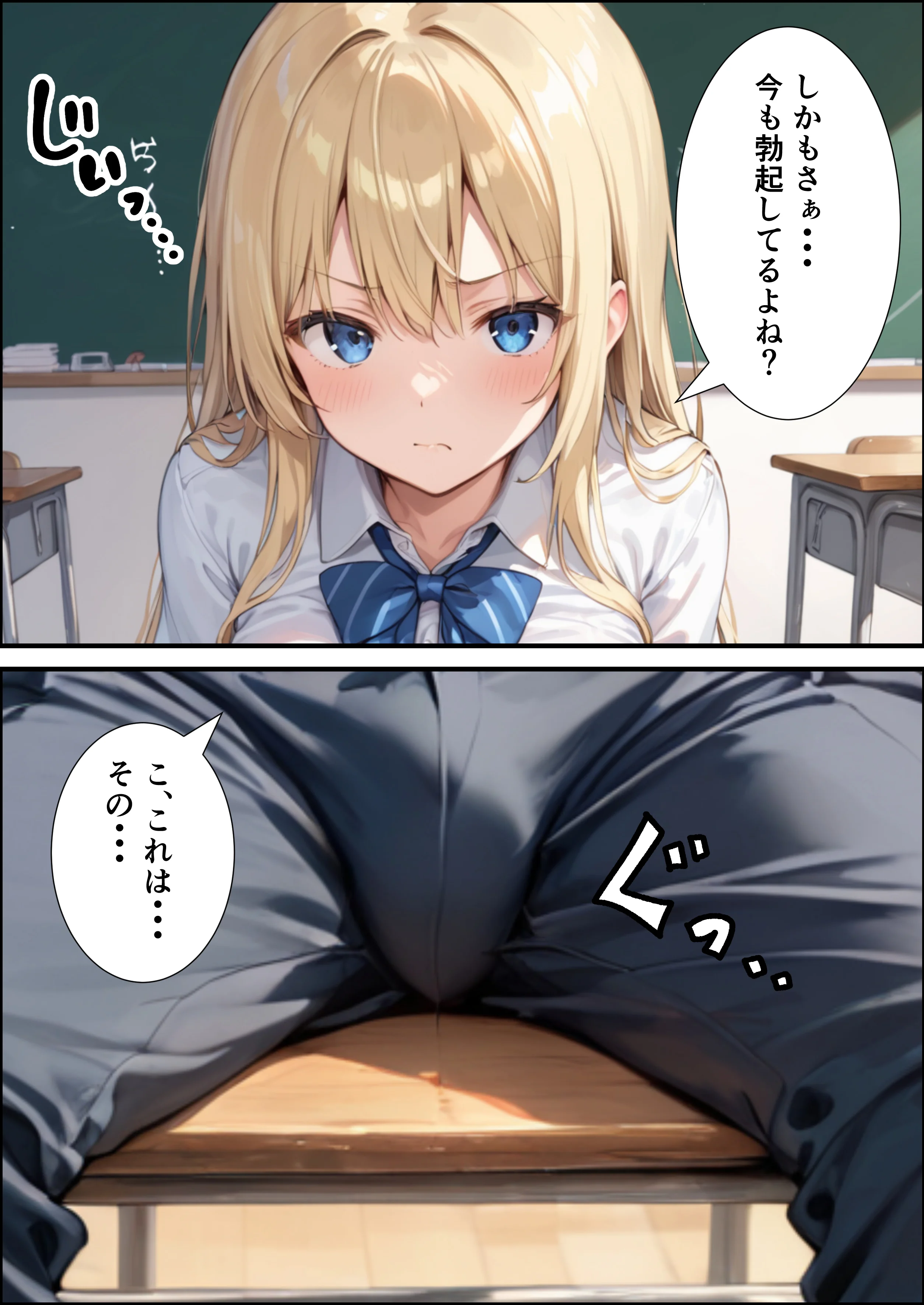 陰キャの俺が隣の席のギャルJKの爆乳を眺めてたら襲われた話【体験版20P】 制服・学園もの・巨乳 サンプル11ページ目（くろも！のドリームランド）