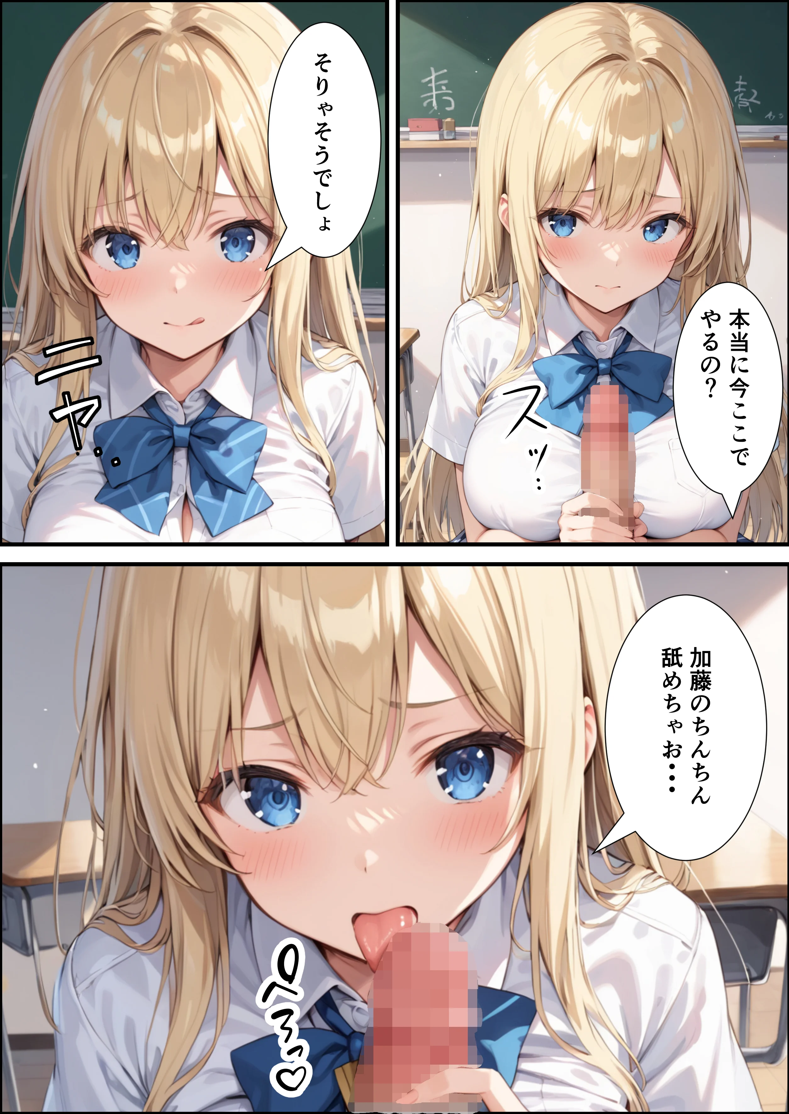 陰キャの俺が隣の席のギャルJKの爆乳を眺めてたら襲われた話【体験版20P】 制服・学園もの・巨乳 サンプル14ページ目（くろも！のドリームランド）