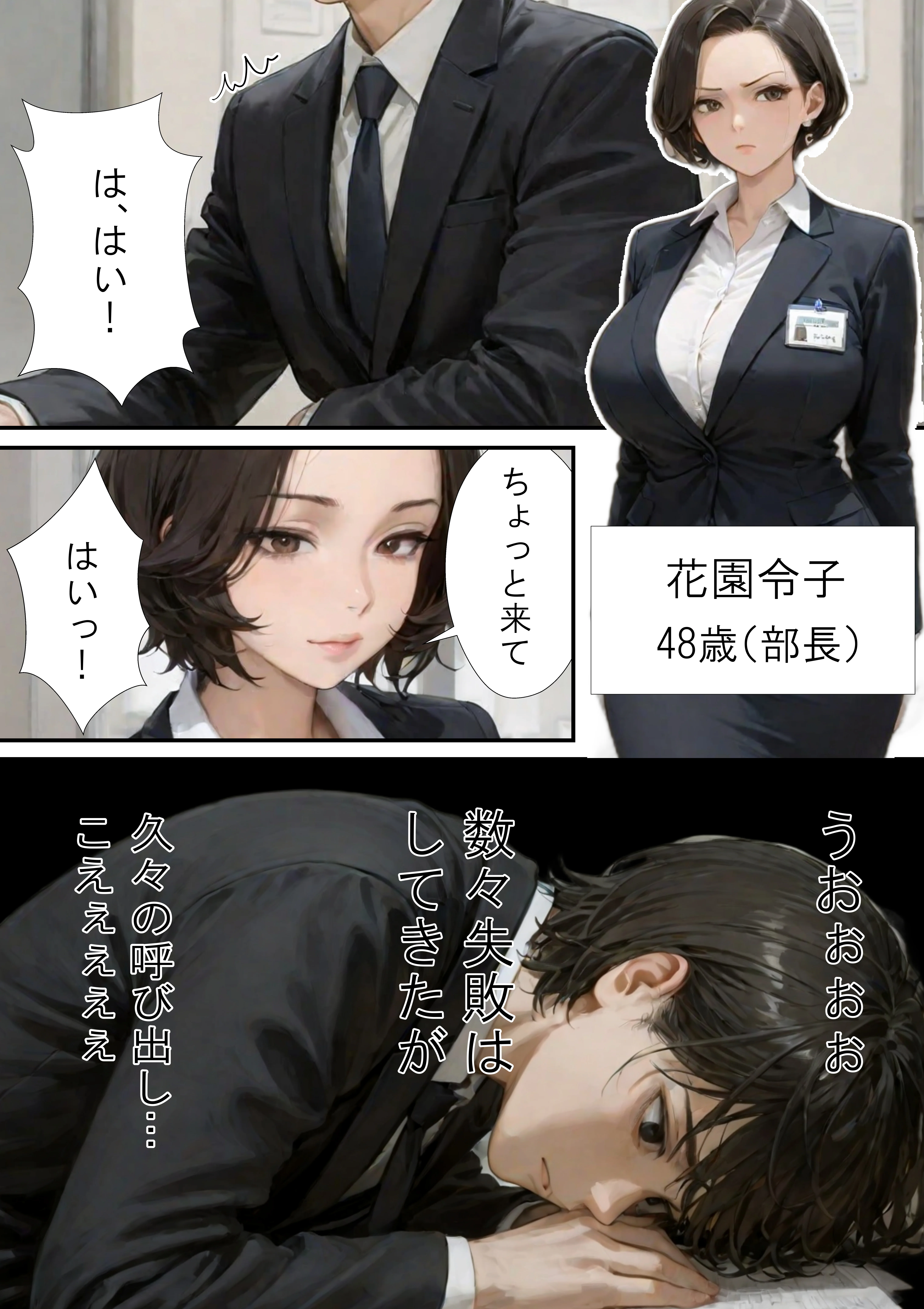 勤務中とのギャップに勃起不可避！仕事で失敗ばかりの俺が人妻上司（48）と残業したら濡れ濡れセックス始まった話 熟女・人妻・主婦・巨乳 サンプル2ページ目（ラブ熟）
