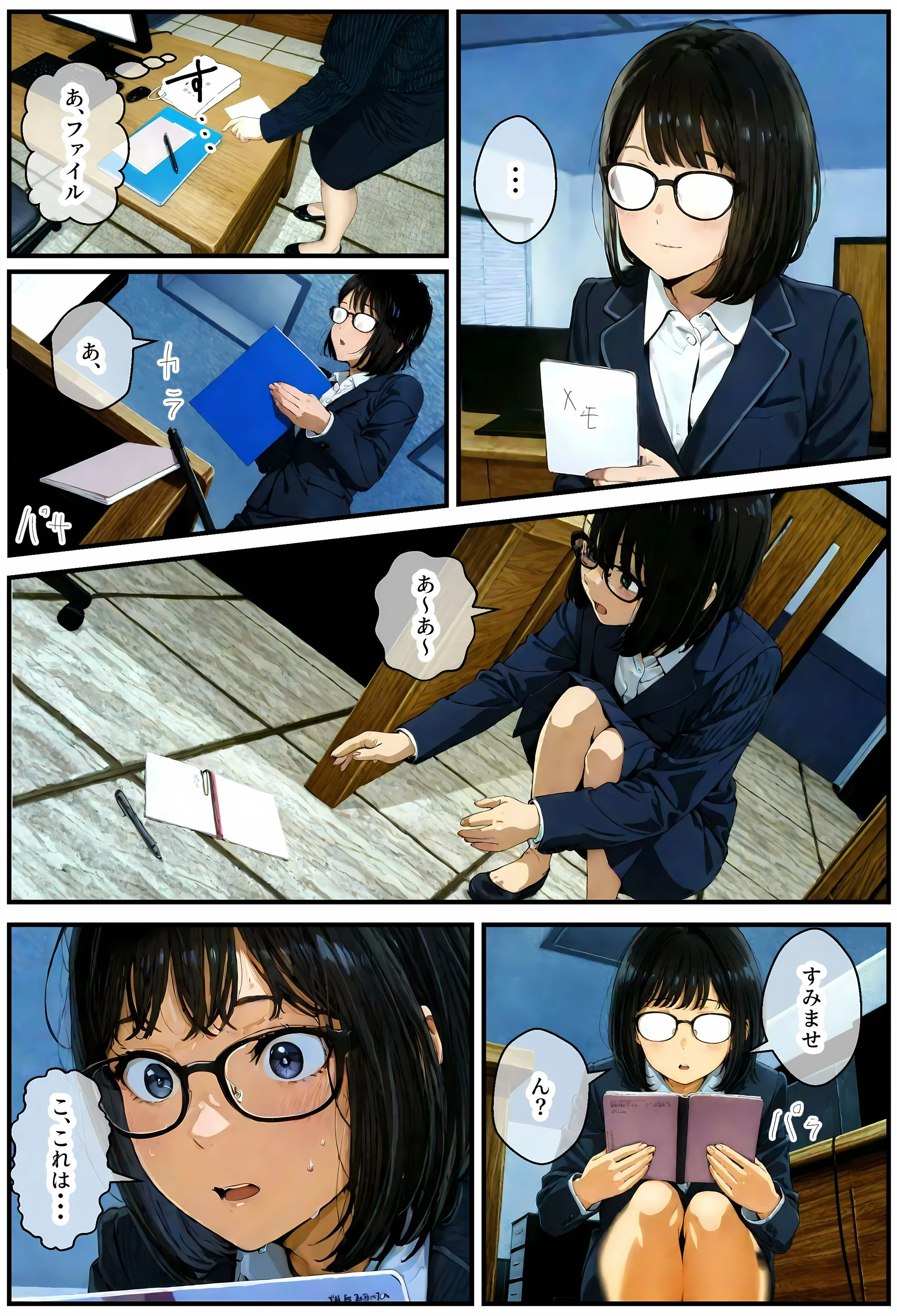 地味でオタクな後輩とエロ漫画を作ることになったんだが 巨乳・めがね・フェラ サンプル4ページ目（アヤカシノイチ）