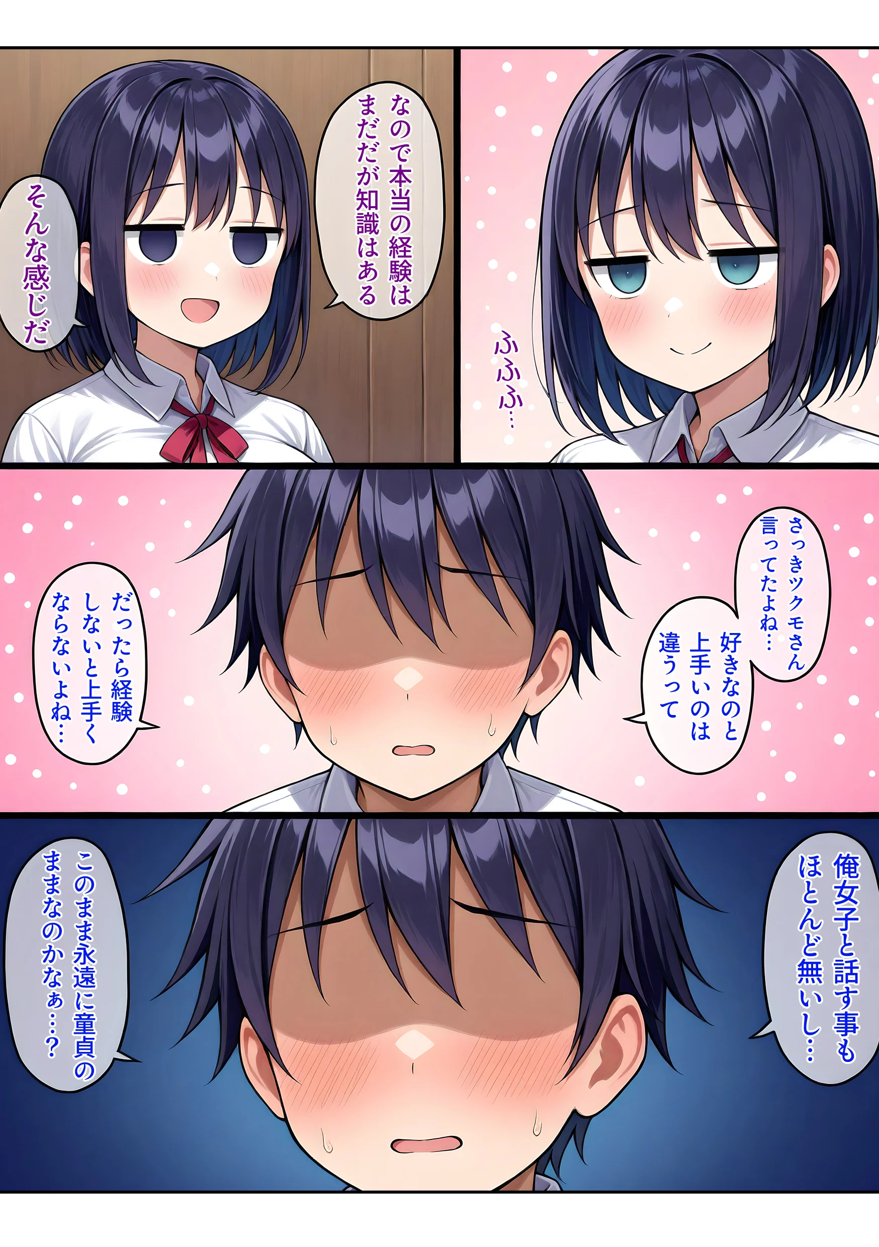 ジト目巨乳のゲームオタクJKと中出しセックスする話 処女・巨乳・中出し サンプル21ページ目（ぬるぬるアニメ）