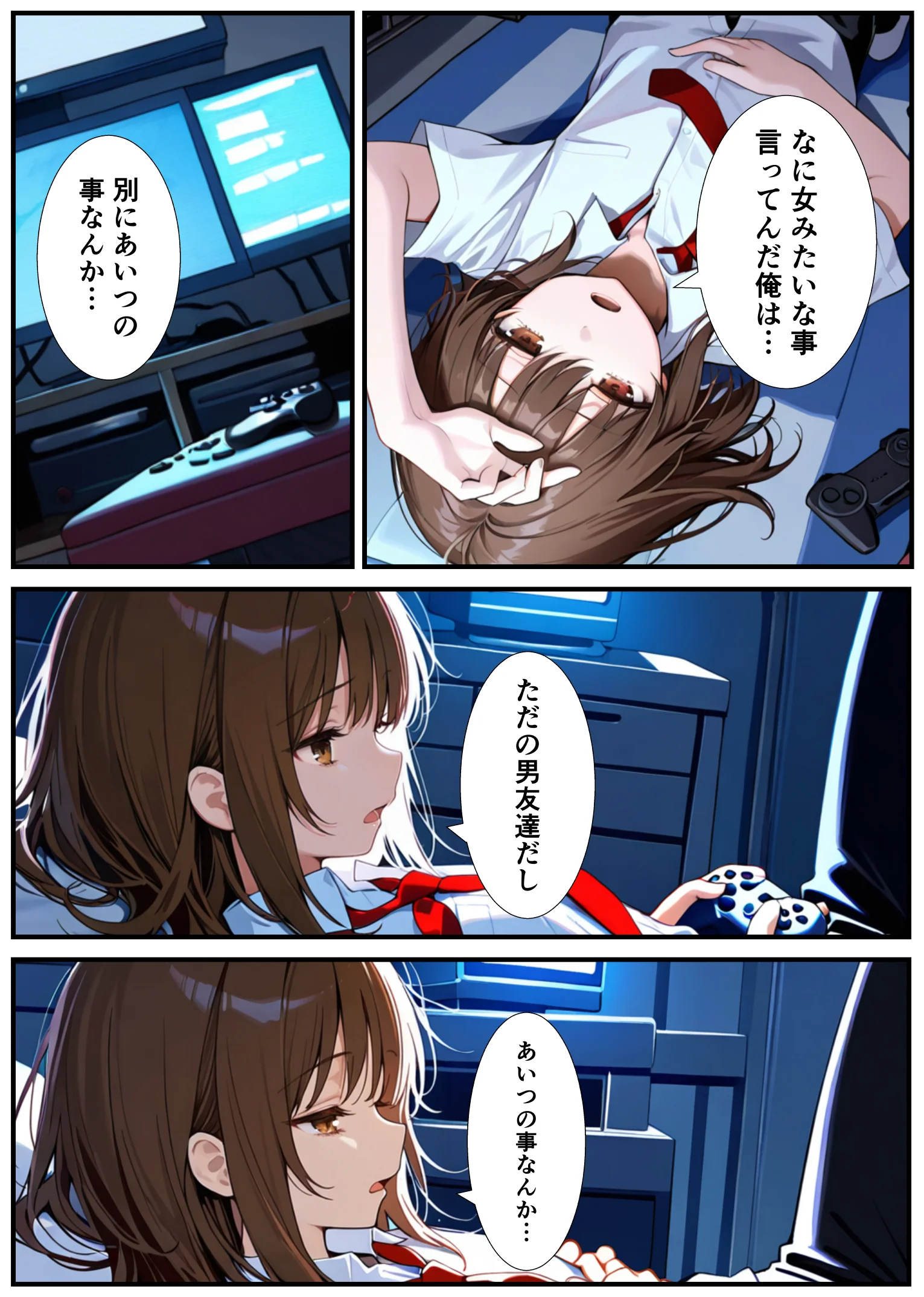 女体化したので大好きだった親友を寝取った話 制服・性転換・女体化・幼なじみ サンプル6ページ目（悪魔ほろほろ）
