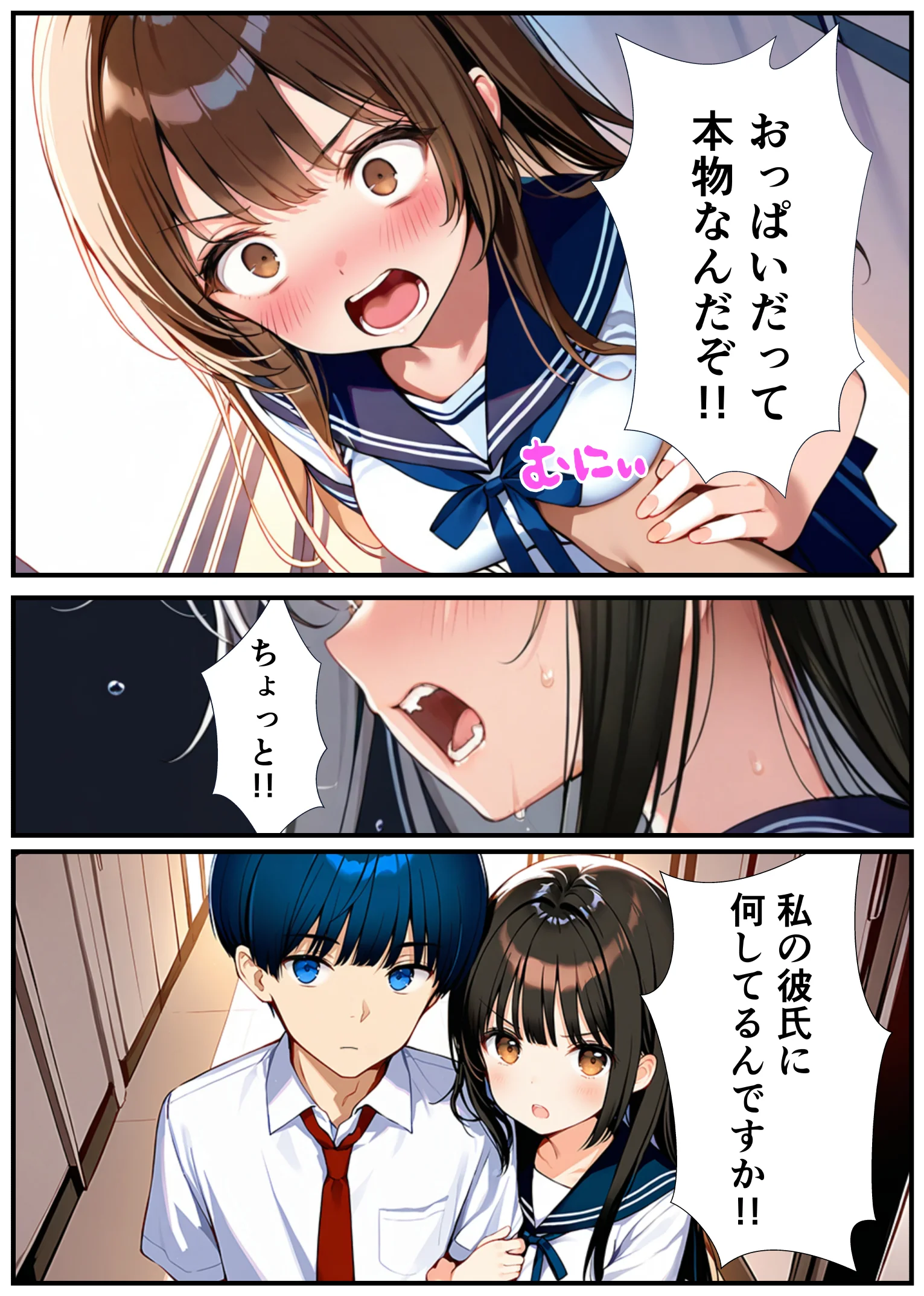女体化したので大好きだった親友を寝取った話 制服・性転換・女体化・幼なじみ サンプル21ページ目（悪魔ほろほろ）