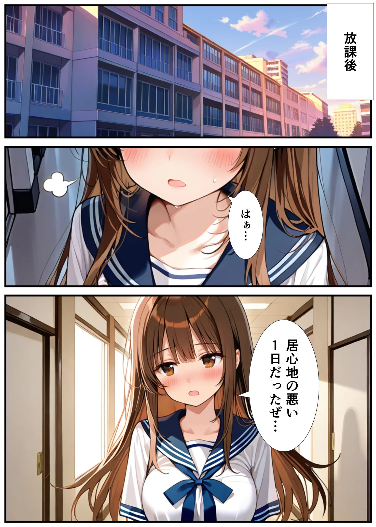 女体化したので大好きだった親友を寝取った話 制服・性転換・女体化・幼なじみ サンプル25ページ目（悪魔ほろほろ）