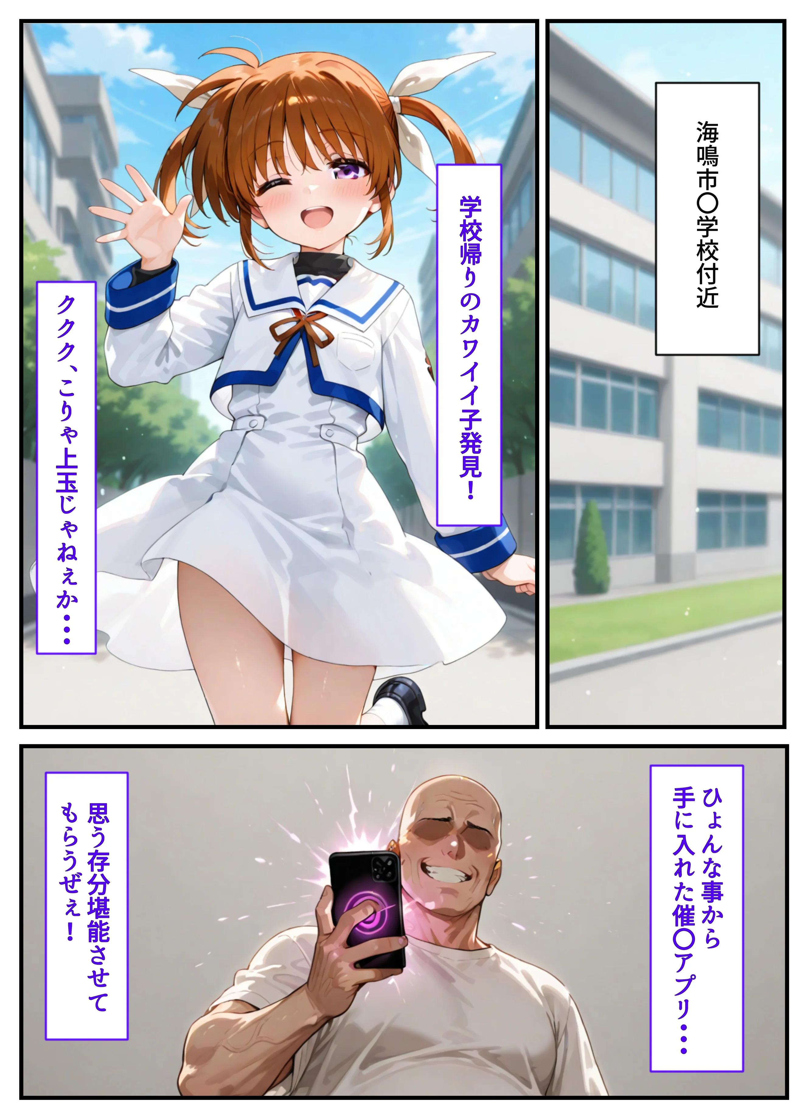 催●少女リリカルな〇は  コスプレ調教孕ませステージ 処女・体操着・ブルマ・競泳・スクール水着 サンプル2ページ目（クーネル三ダース）