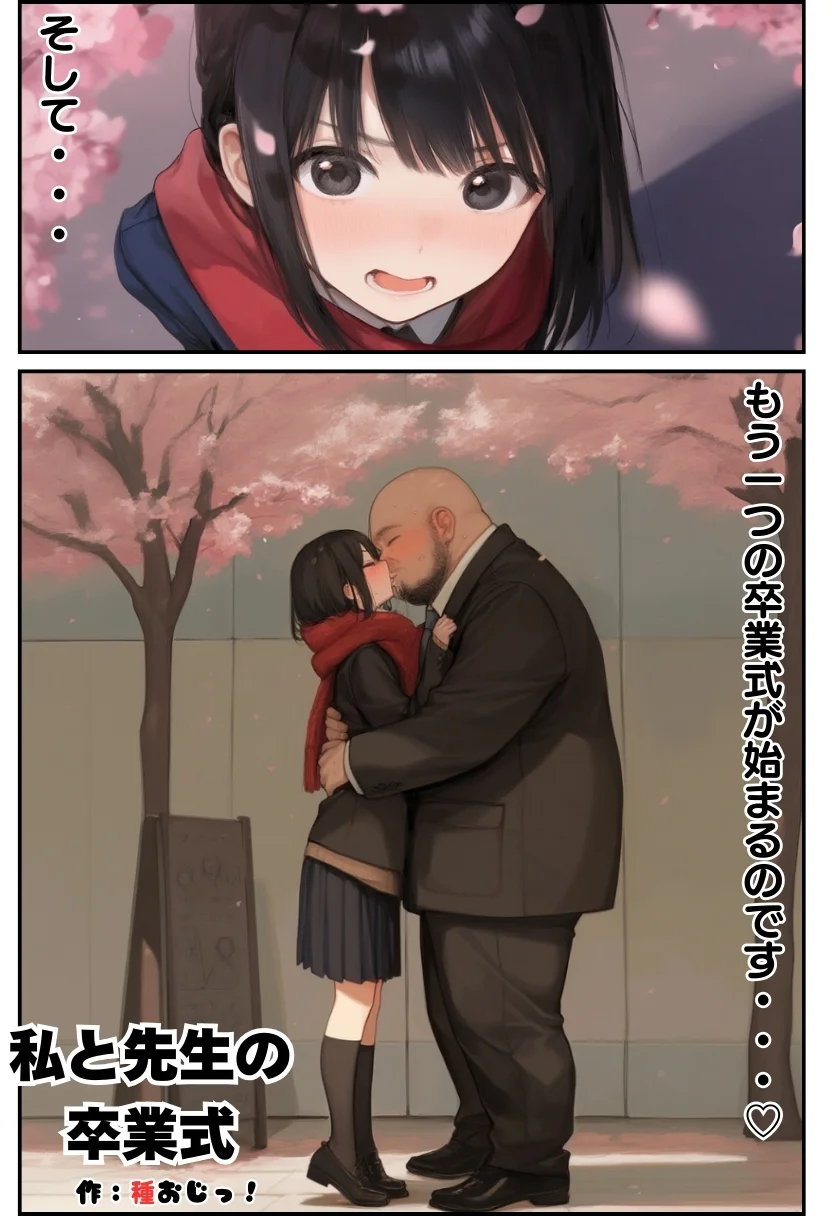 私と先生の卒業式〜禁断の関係、教え子とのセックスがこんなにも気持ちいいなんて〜 制服・処女・中出し サンプル6ページ目（竿役が種付けおじさんじゃないとヌケないんだが・・・）