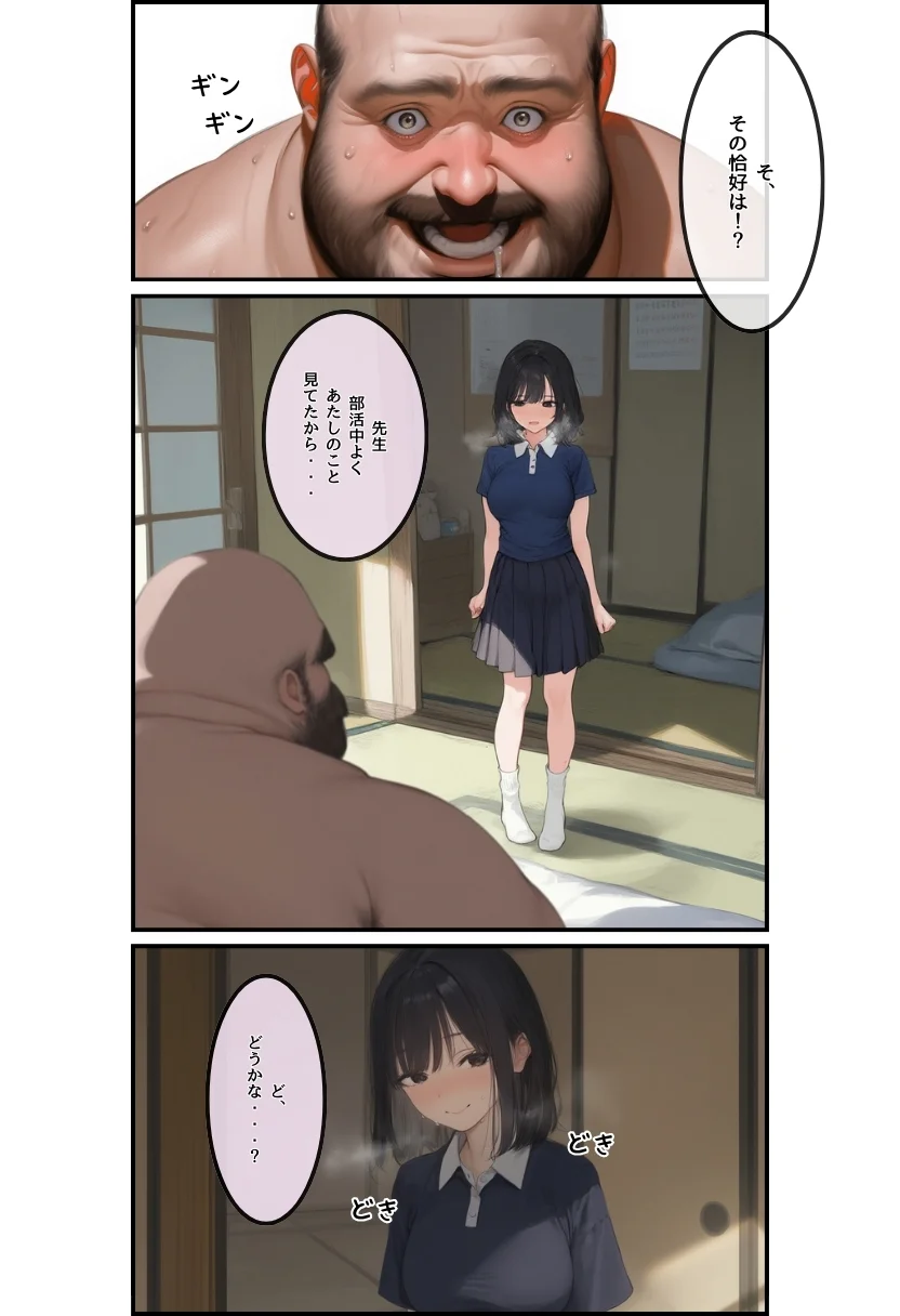 私と先生の卒業式〜禁断の関係、教え子とのセックスがこんなにも気持ちいいなんて〜 制服・処女・中出し サンプル9ページ目（竿役が種付けおじさんじゃないとヌケないんだが・・・）