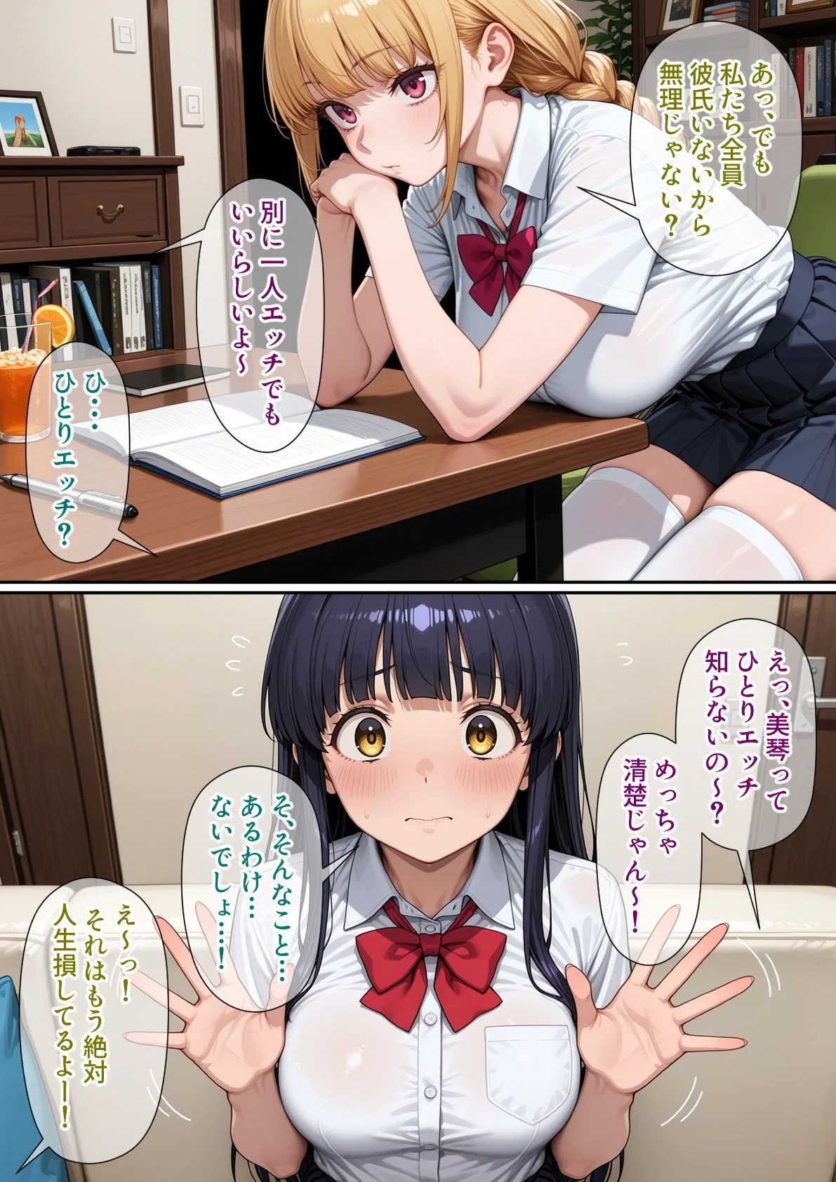 進学校の女子の性欲解消を手伝うことになったのだが オナニー・ランジェリー・中出し サンプル5ページ目(パルテノンの宴)