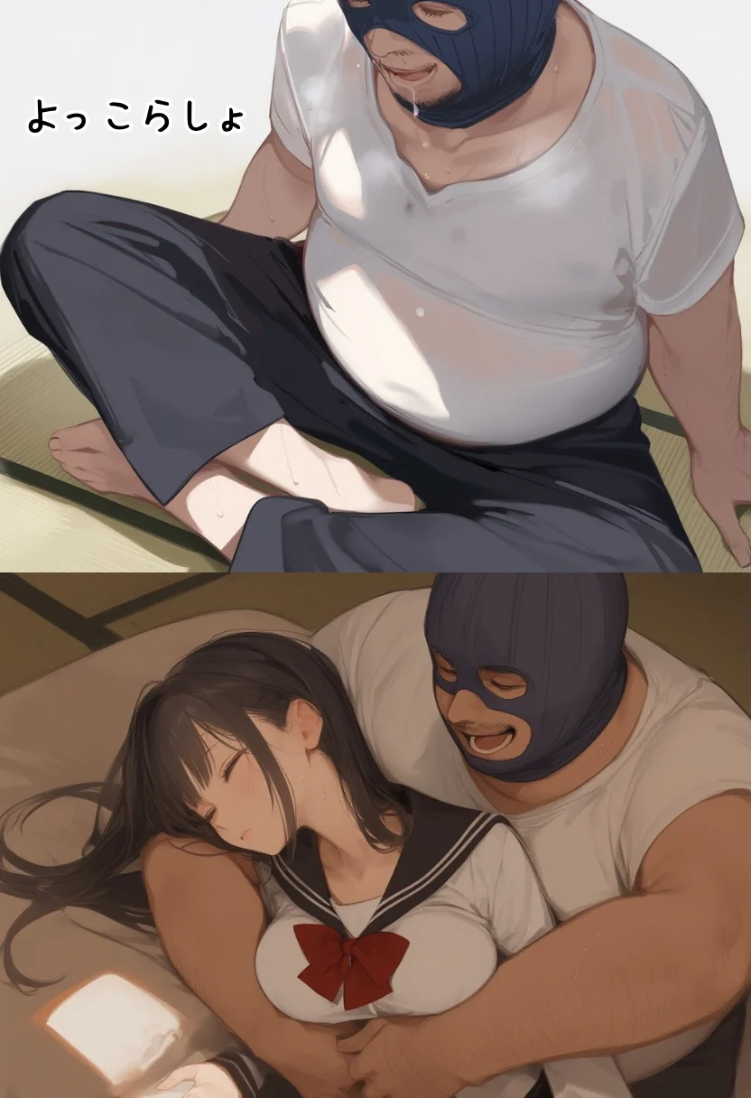 【無敵の人】人生に絶望した弱者男性のおじさんが無敵になるまで 辱め・制服・処女 サンプル19ページ目（竿役が種付けおじさんじゃないとヌケないんだが・・・）