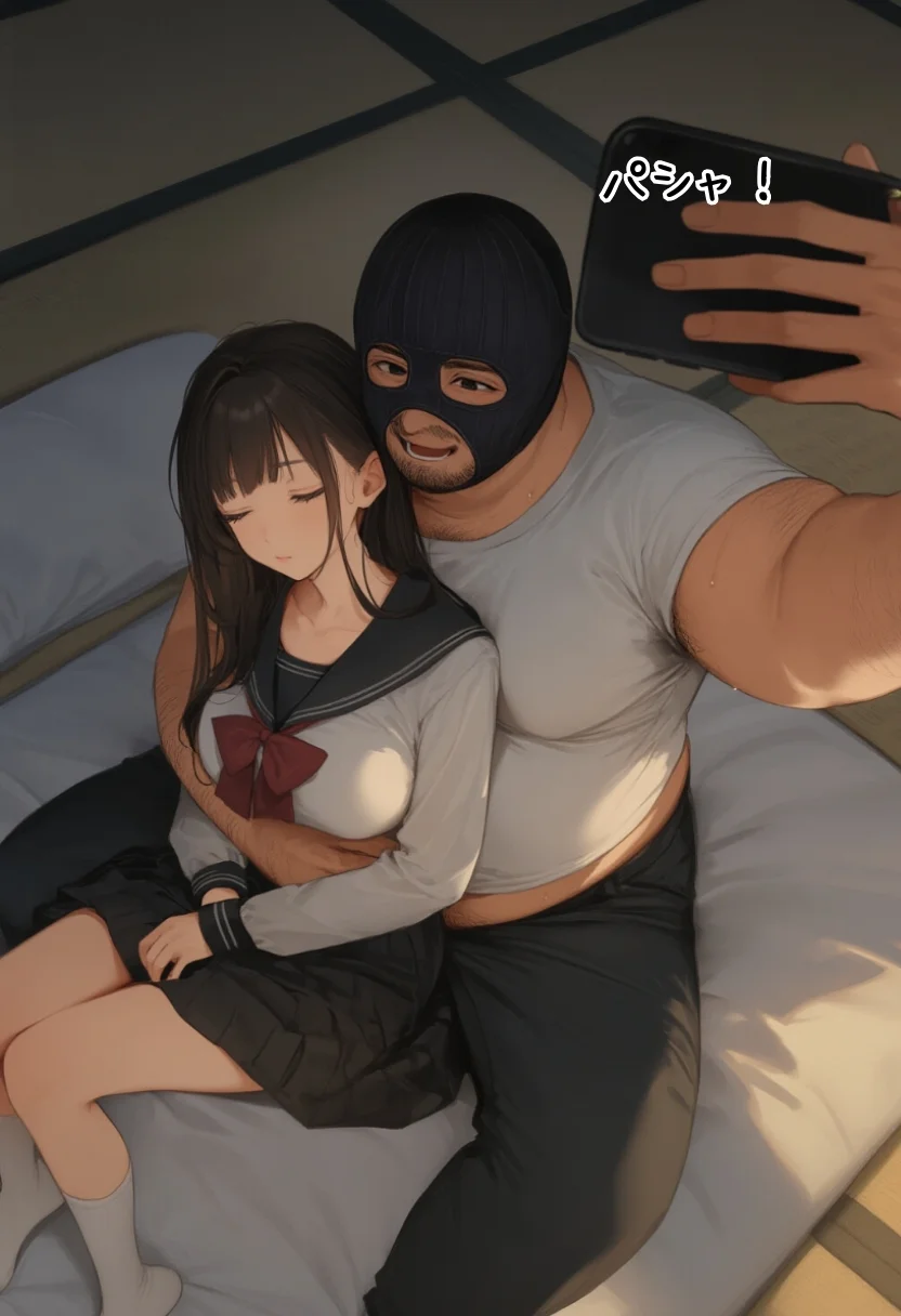 【無敵の人】人生に絶望した弱者男性のおじさんが無敵になるまで 辱め・制服・処女 サンプル21ページ目（竿役が種付けおじさんじゃないとヌケないんだが・・・）