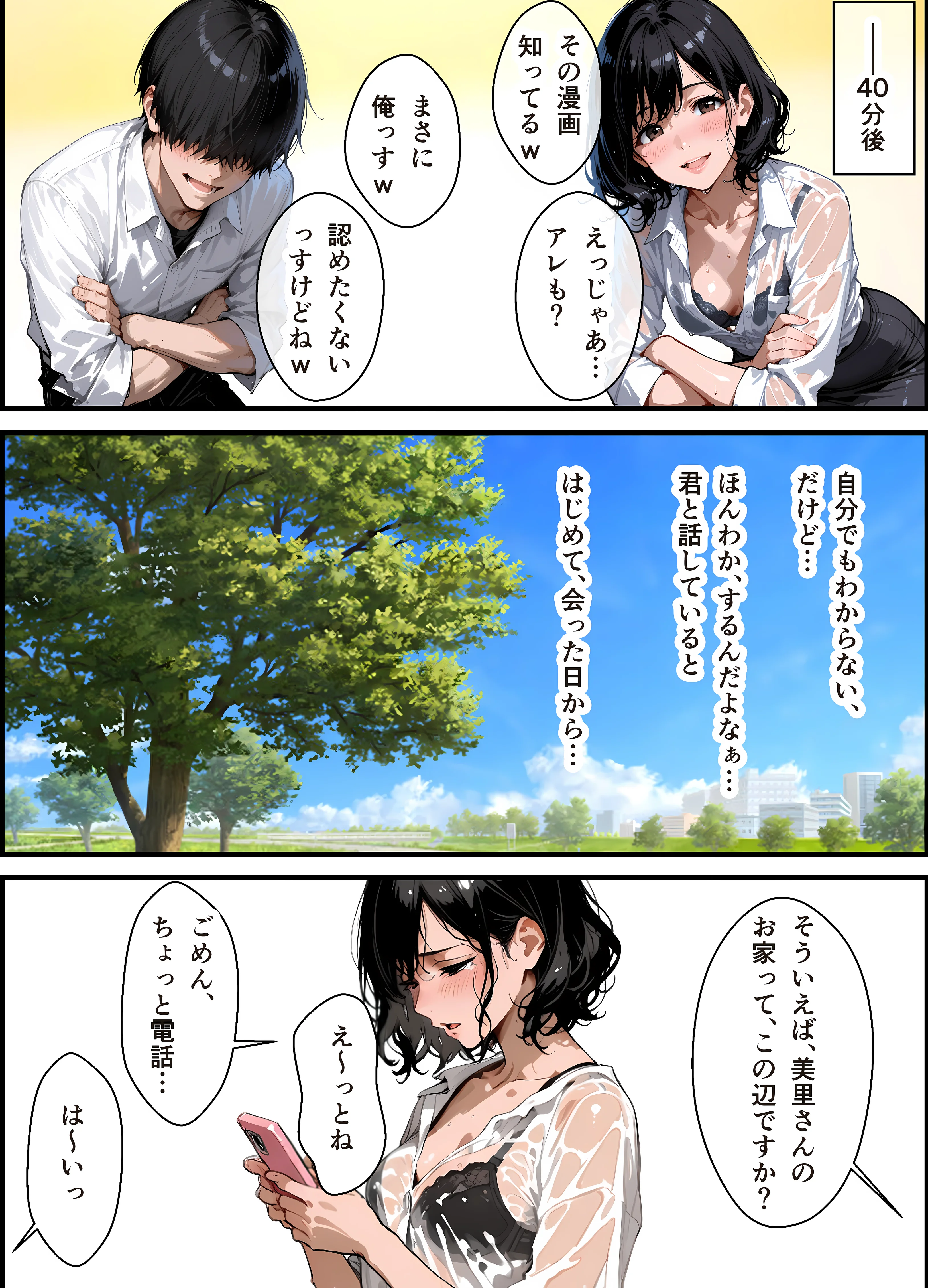 バイト先の濡れ美乳人妻（37）は、あの夜の甘Sセックスで脳イキ潮吹きアクメを経験してました・NTRを忘れて純愛を知った夏 辱め・OL・人妻・主婦 サンプル12ページ目（(人妻・主婦・母)と甘Sエッチのなぐさめ屋）