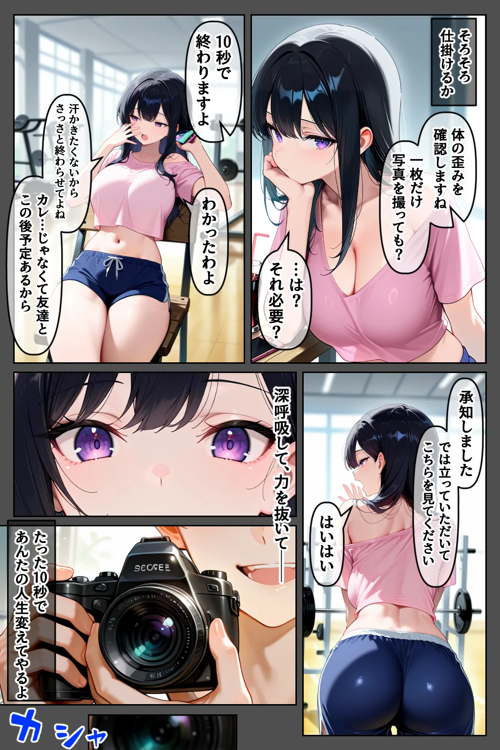 催◯セクササイズジム2〜生意気読モJDに何度も中出しして、わからせアクメNTR生配信〜 辱め・寝取り・寝取られ・NTR・中出し サンプル6ページ目（Neo TRance（ネオ・トランス））