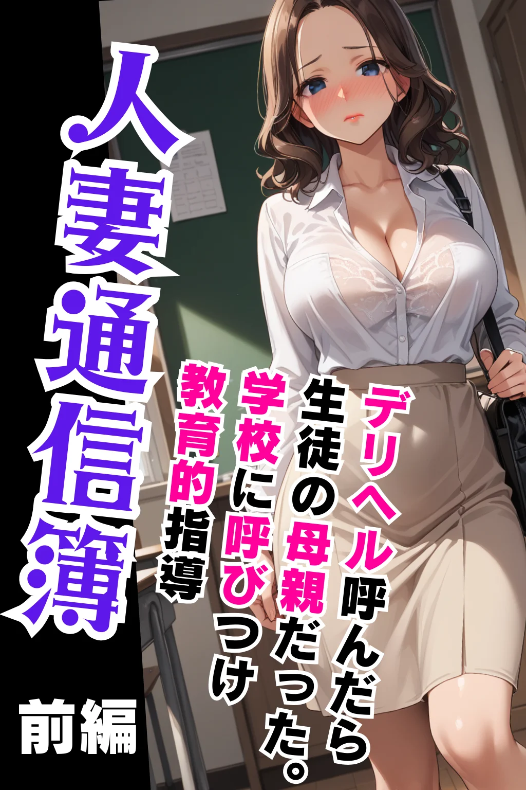 人妻通信簿 前編 〜デリヘル呼んだら生徒の母親。学校に呼びつけ教育的指導〜 羞恥・人妻・主婦・巨乳 サンプル1ページ目（飛龍革命）