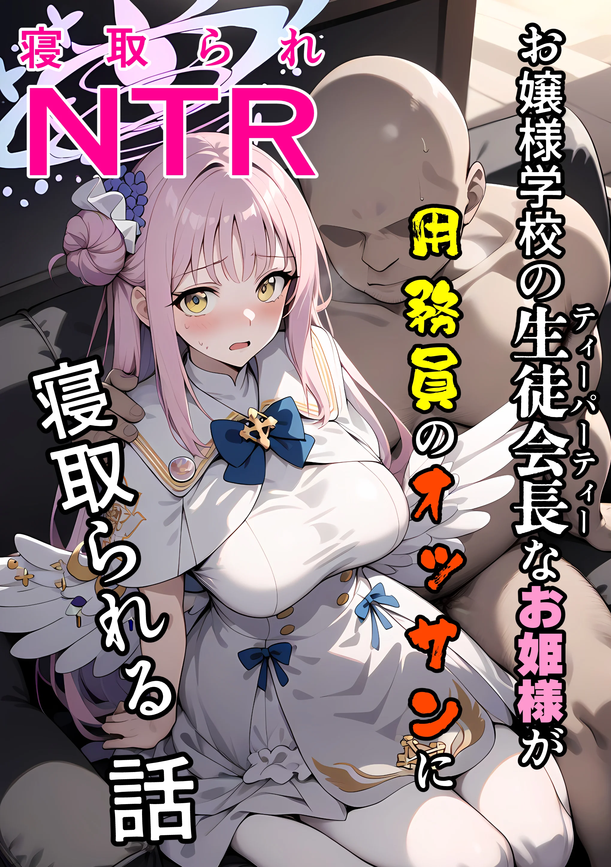 ティーパーティーのお姫様が用務員のおっさんに寝取られる話 〜ミカNTR〜 辱め・制服・処女 サンプル1ページ目（山口雄太郎）