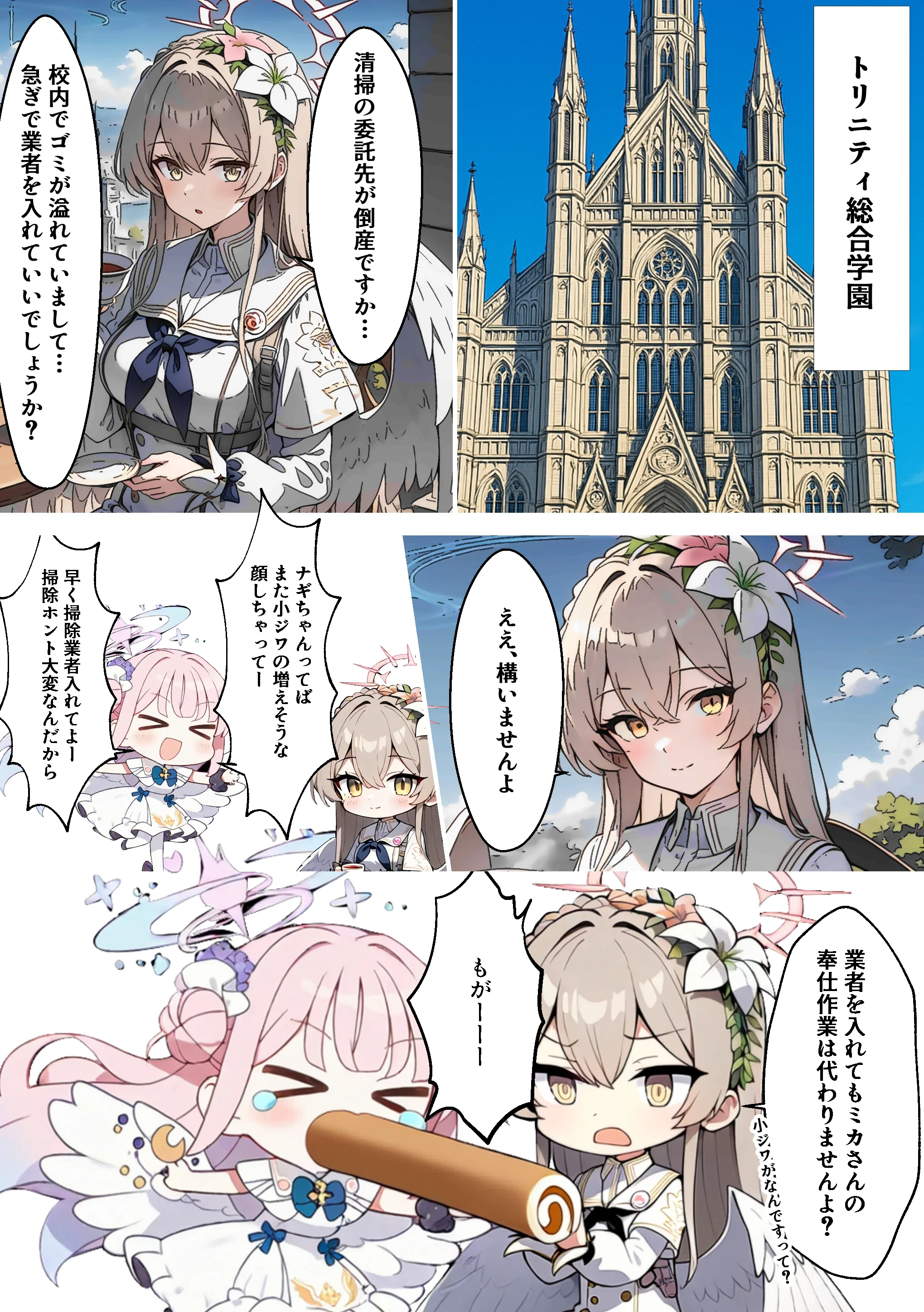 ティーパーティーのお姫様が用務員のおっさんに寝取られる話 〜ミカNTR〜 辱め・制服・処女 サンプル3ページ目（山口雄太郎）