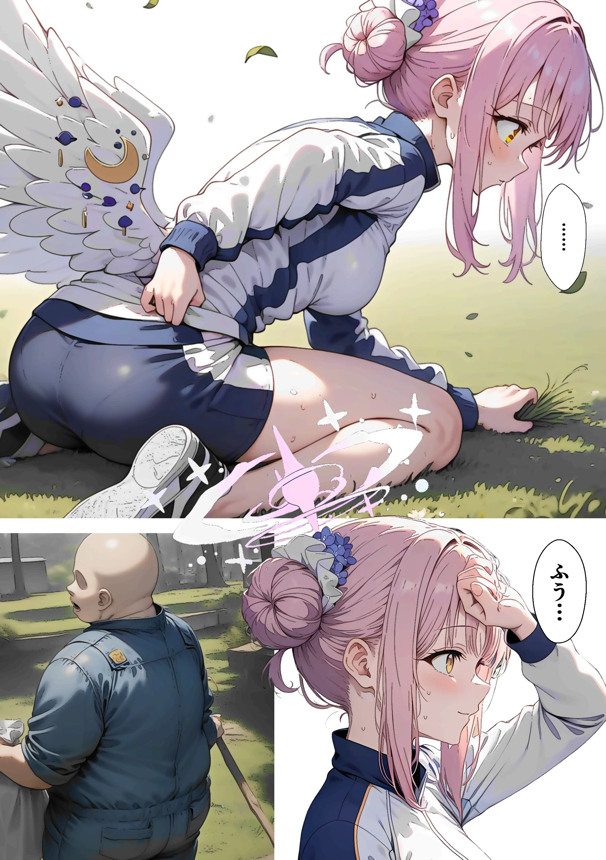 ティーパーティーのお姫様が用務員のおっさんに寝取られる話 〜ミカNTR〜 辱め・制服・処女 サンプル5ページ目（山口雄太郎）