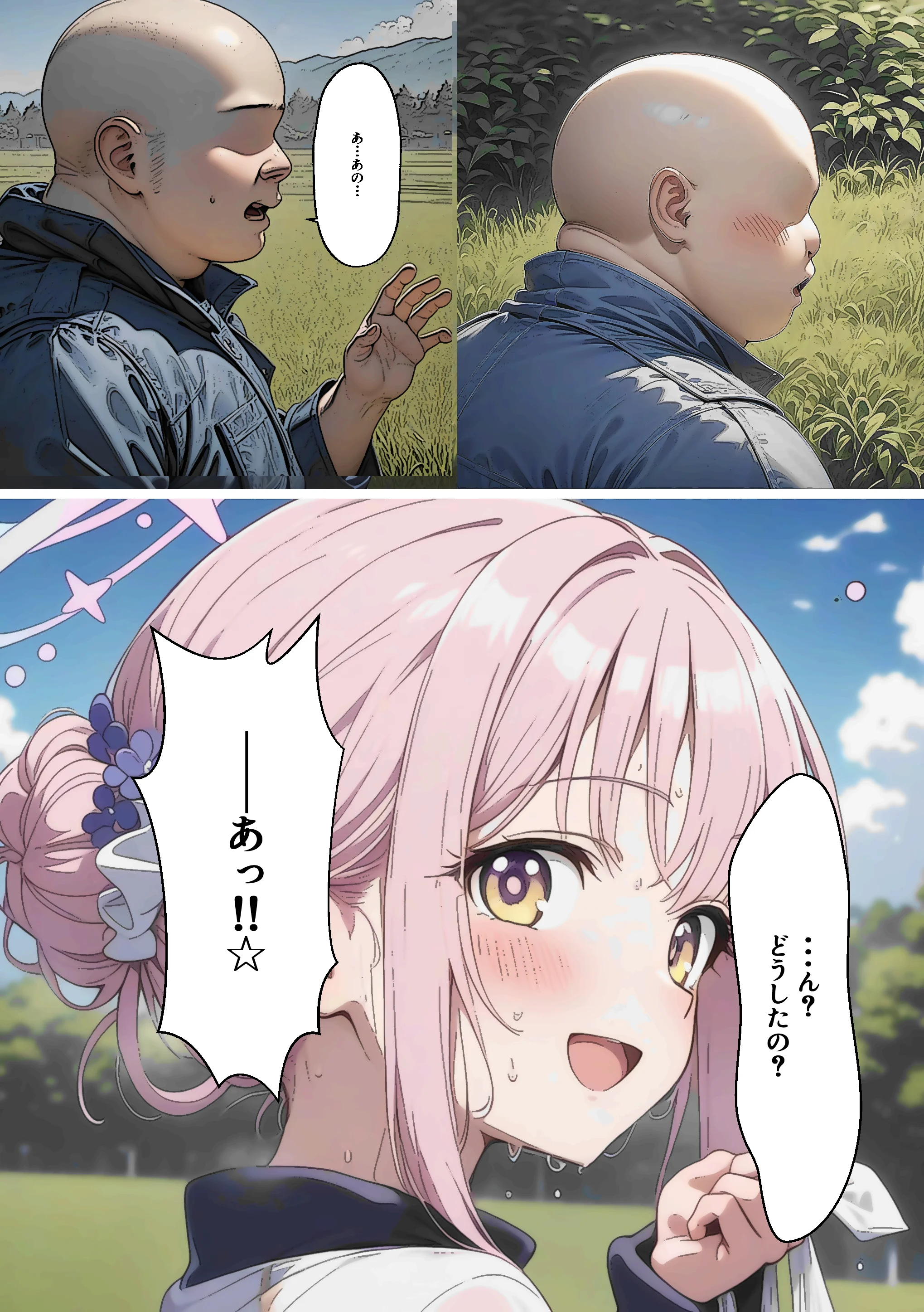 ティーパーティーのお姫様が用務員のおっさんに寝取られる話 〜ミカNTR〜 辱め・制服・処女 サンプル7ページ目（山口雄太郎）