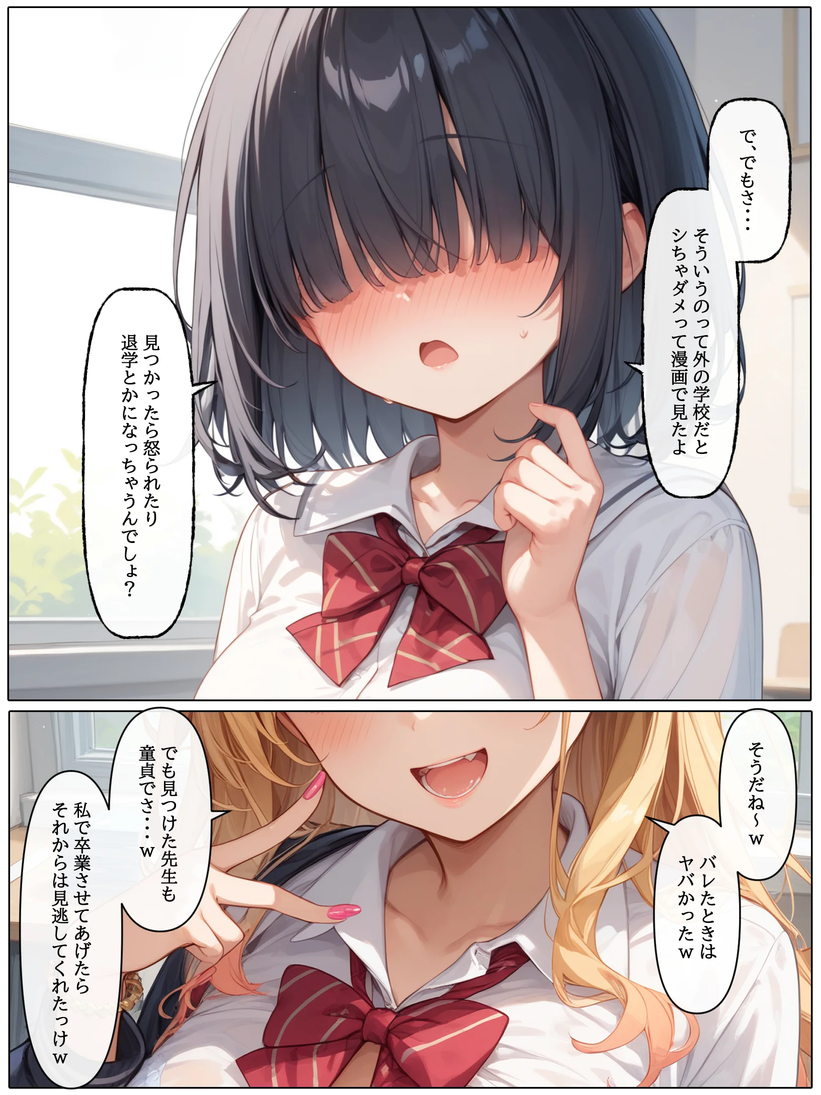 【コミック版】性処理学園〜ギャル転校生編〜 辱め・制服・学園もの サンプル13ページ目（AOI-Atelier）