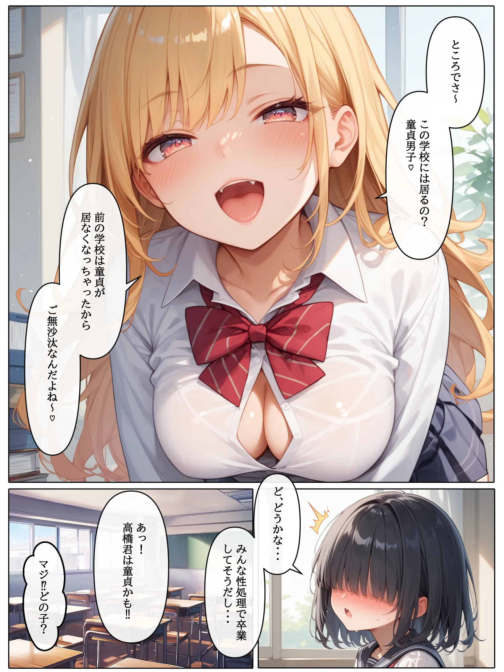 【コミック版】性処理学園〜ギャル転校生編〜 辱め・制服・学園もの サンプル14ページ目（AOI-Atelier）