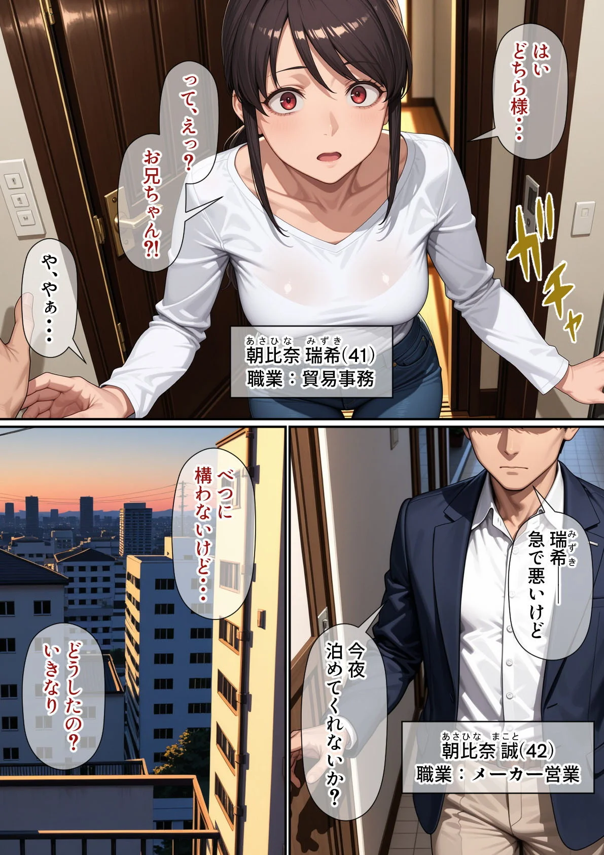 行き遅れ妹（41）とのセックスは本当に気持ちがいい 中出し・人妻・主婦・処女 サンプル1ページ目(パルテノンの宴)