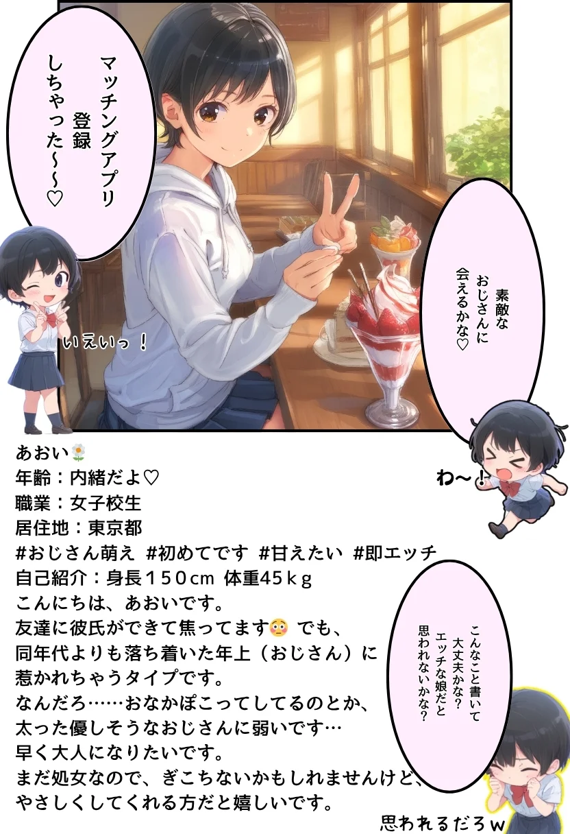 おじさん限定マッチングアプリ【おじ恋】で処女捧げちゃいました。 制服・処女・巨乳 サンプル16ページ目（竿役が種付けおじさんじゃないとヌケないんだが・・・）