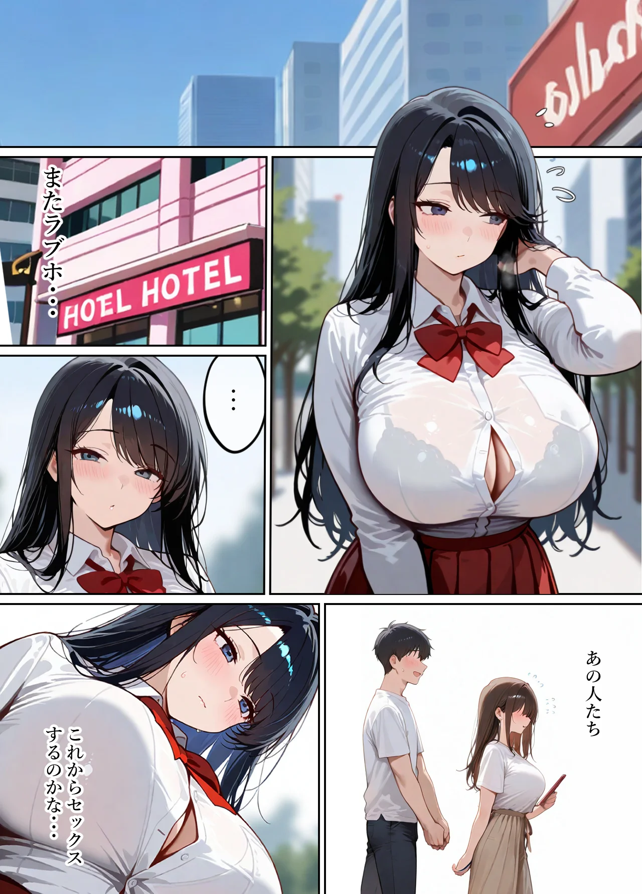 一般的パパ活事情〜大人の世界なんて知らなかった私が友達のパパを寝とっちゃう話〜 制服・処女・巨乳 サンプル12ページ目（ぱるぱるむんむん）