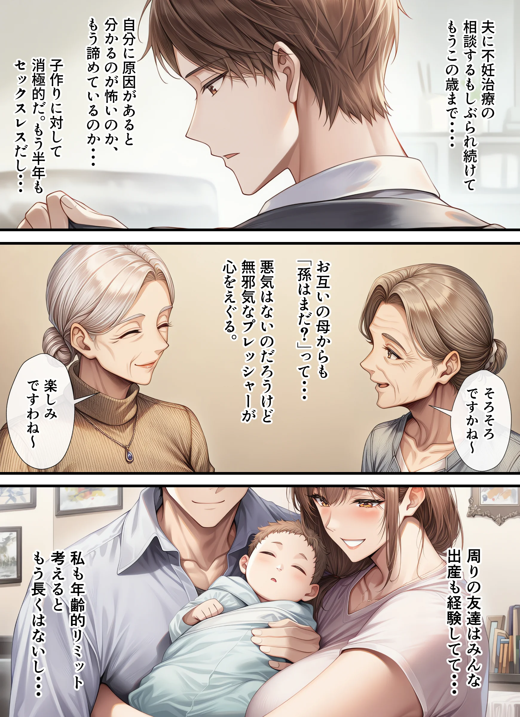 妊活中（セックスレス）の巨乳人妻が絶頂リフレで性感開花して夫とあまあま子作りセックスするまで 人妻・主婦・巨乳・ラブラブ・あまあま サンプル8ページ目（ちゃんあい）