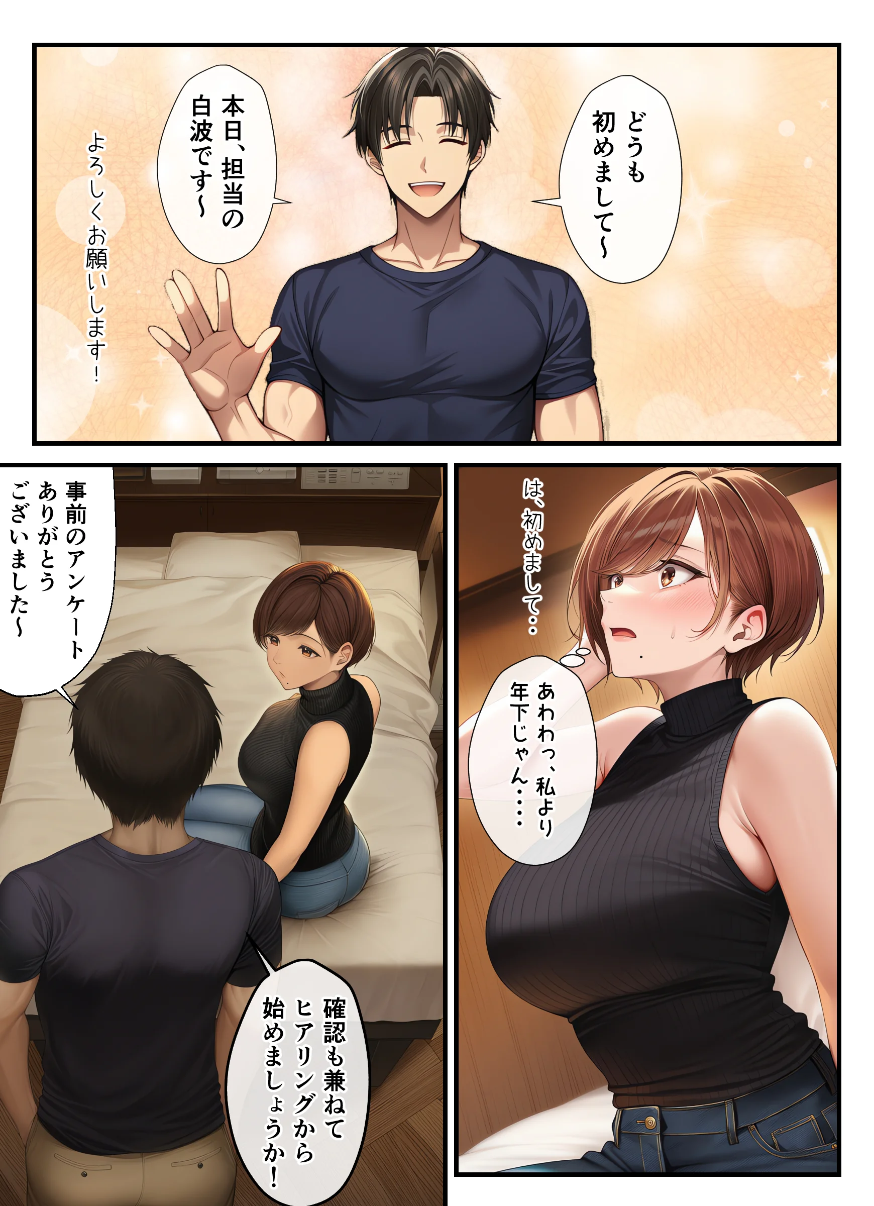 妊活中（セックスレス）の巨乳人妻が絶頂リフレで性感開花して夫とあまあま子作りセックスするまで 人妻・主婦・巨乳・ラブラブ・あまあま サンプル10ページ目（ちゃんあい）